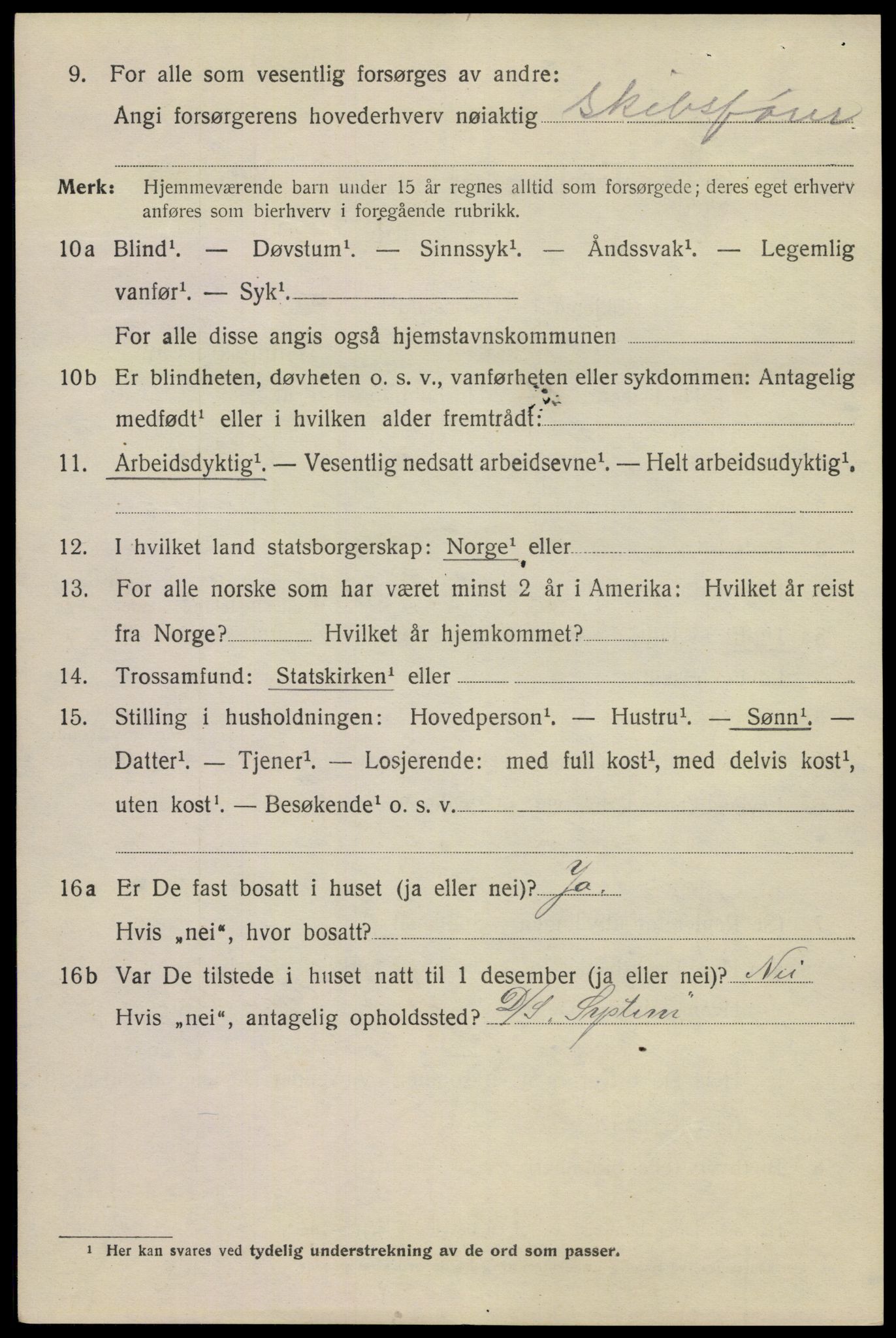 SAKO, Folketelling 1920 for 0801 Kragerø kjøpstad, 1920, s. 7672