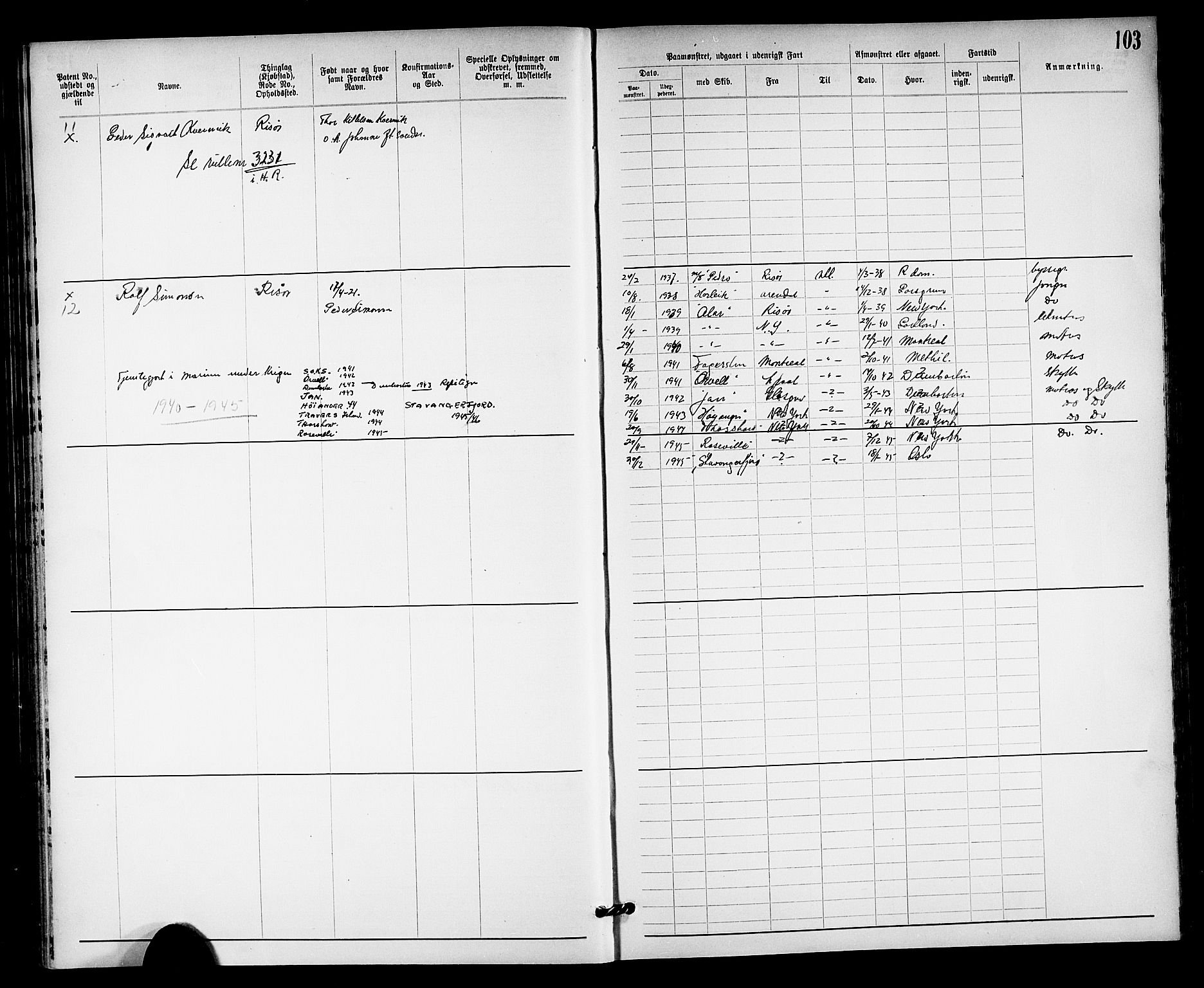 Risør mønstringskrets, AV/SAK-2031-0010/F/Fa/L0004: Annotasjonsrulle nr 1914-1915 og nr 1-477, T-8, 1899-1911, s. 112