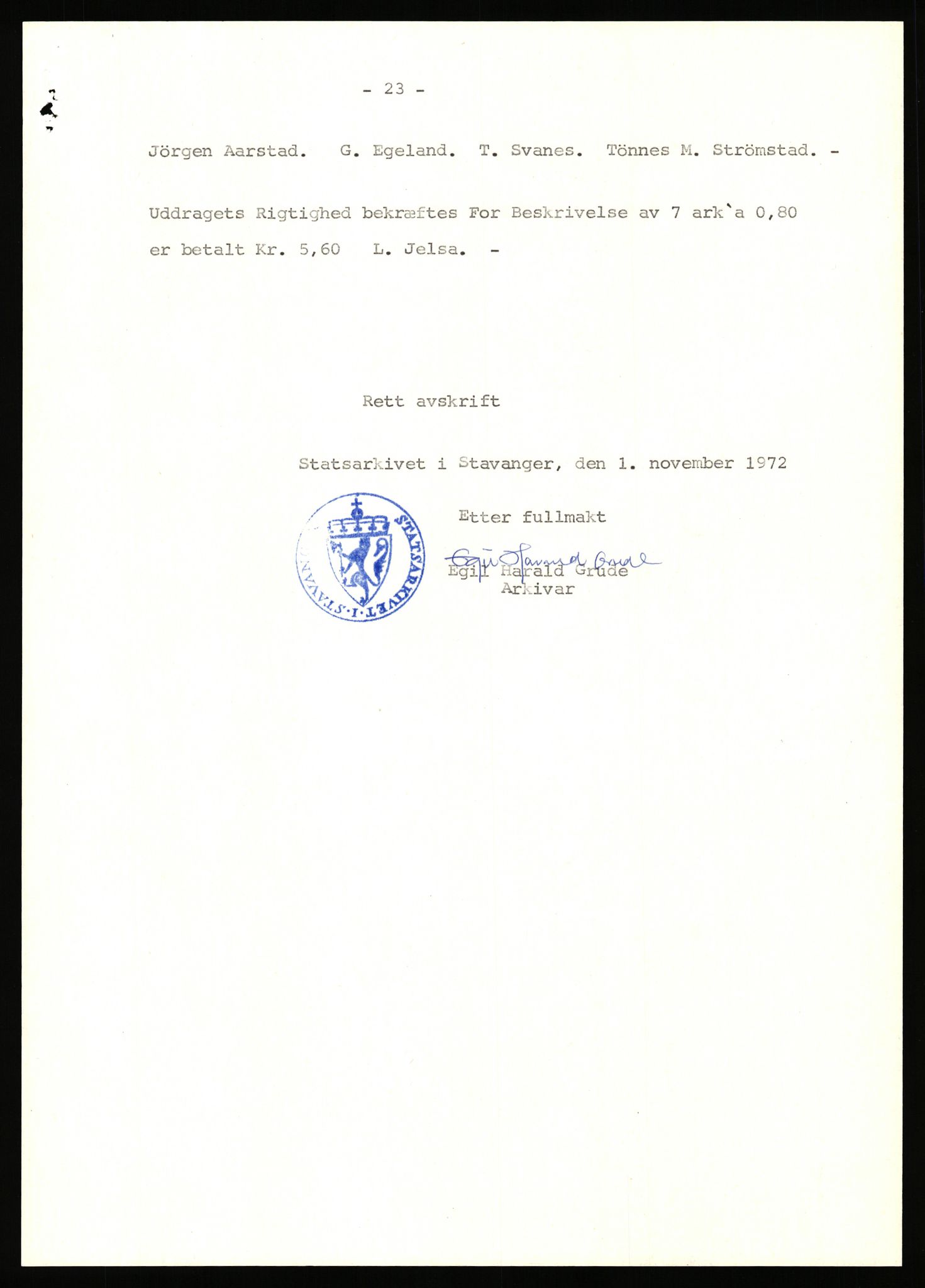 Statsarkivet i Stavanger, AV/SAST-A-101971/03/Y/Yj/L0061: Avskrifter sortert etter gårdsnavn: Møgedal - Nes, 1750-1930, s. 46