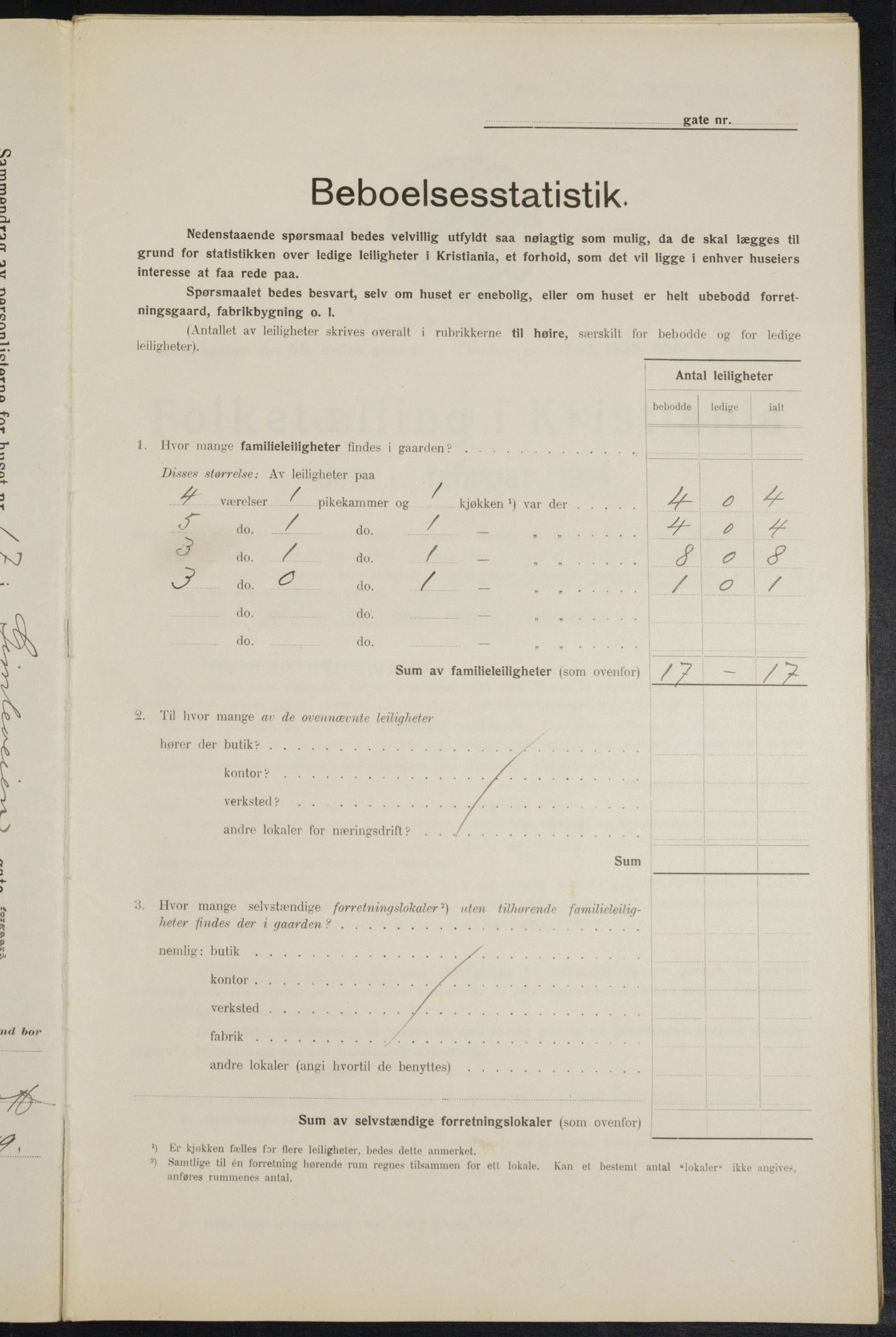 OBA, Kommunal folketelling 1.2.1914 for Kristiania, 1914, s. 29314