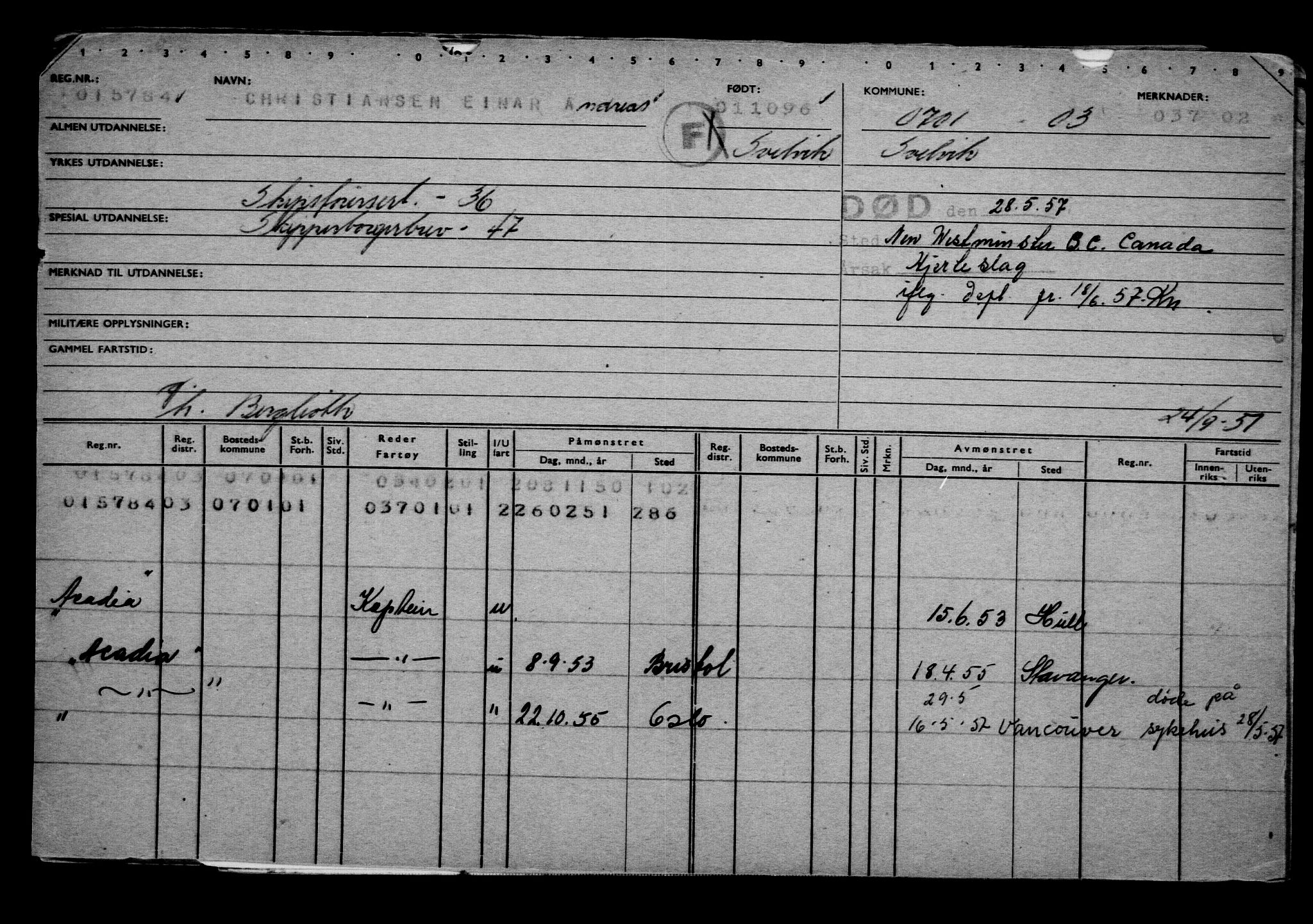 Direktoratet for sjømenn, AV/RA-S-3545/G/Gb/L0023: Hovedkort, 1896, s. 243