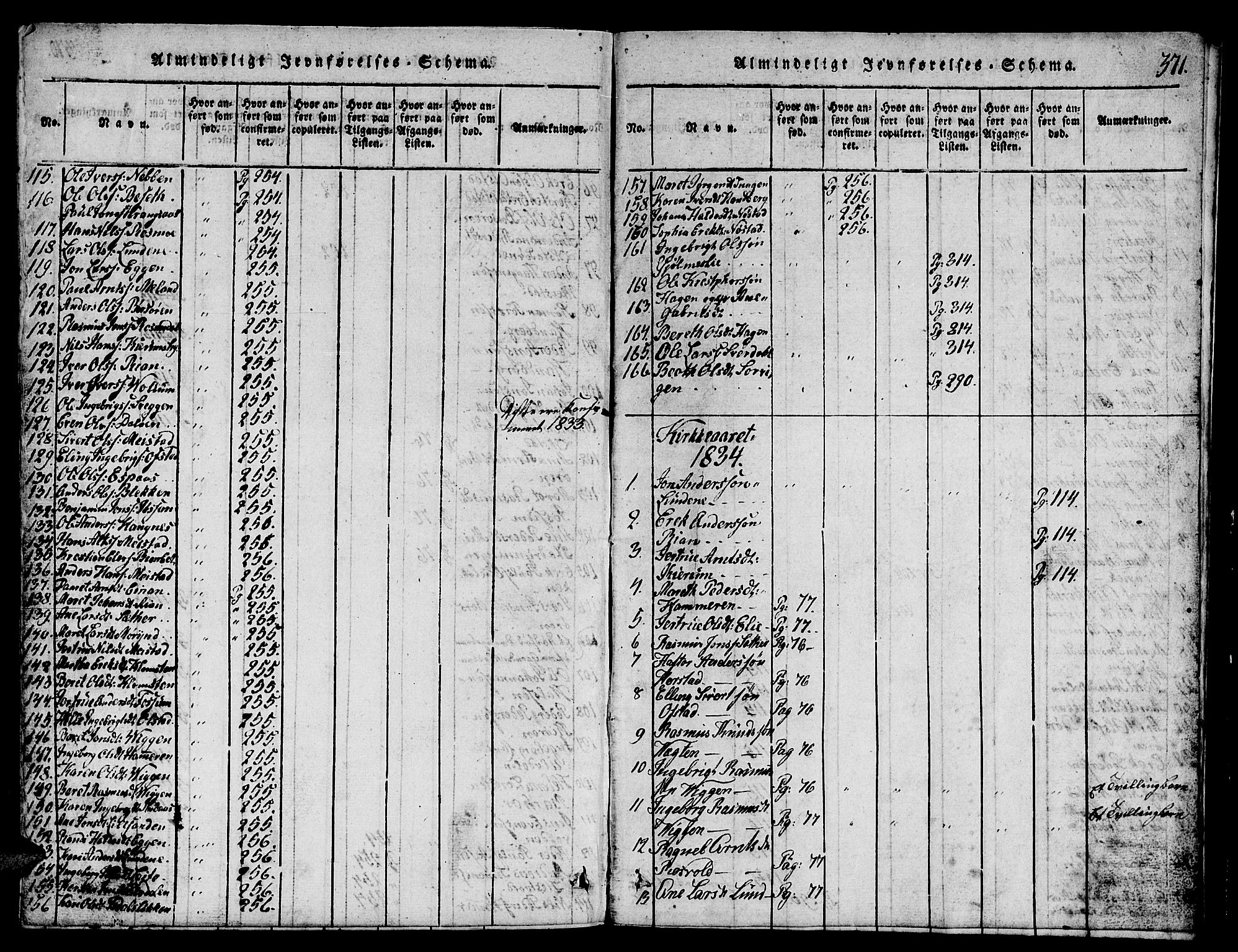 Ministerialprotokoller, klokkerbøker og fødselsregistre - Sør-Trøndelag, AV/SAT-A-1456/665/L0776: Klokkerbok nr. 665C01, 1817-1837, s. 371