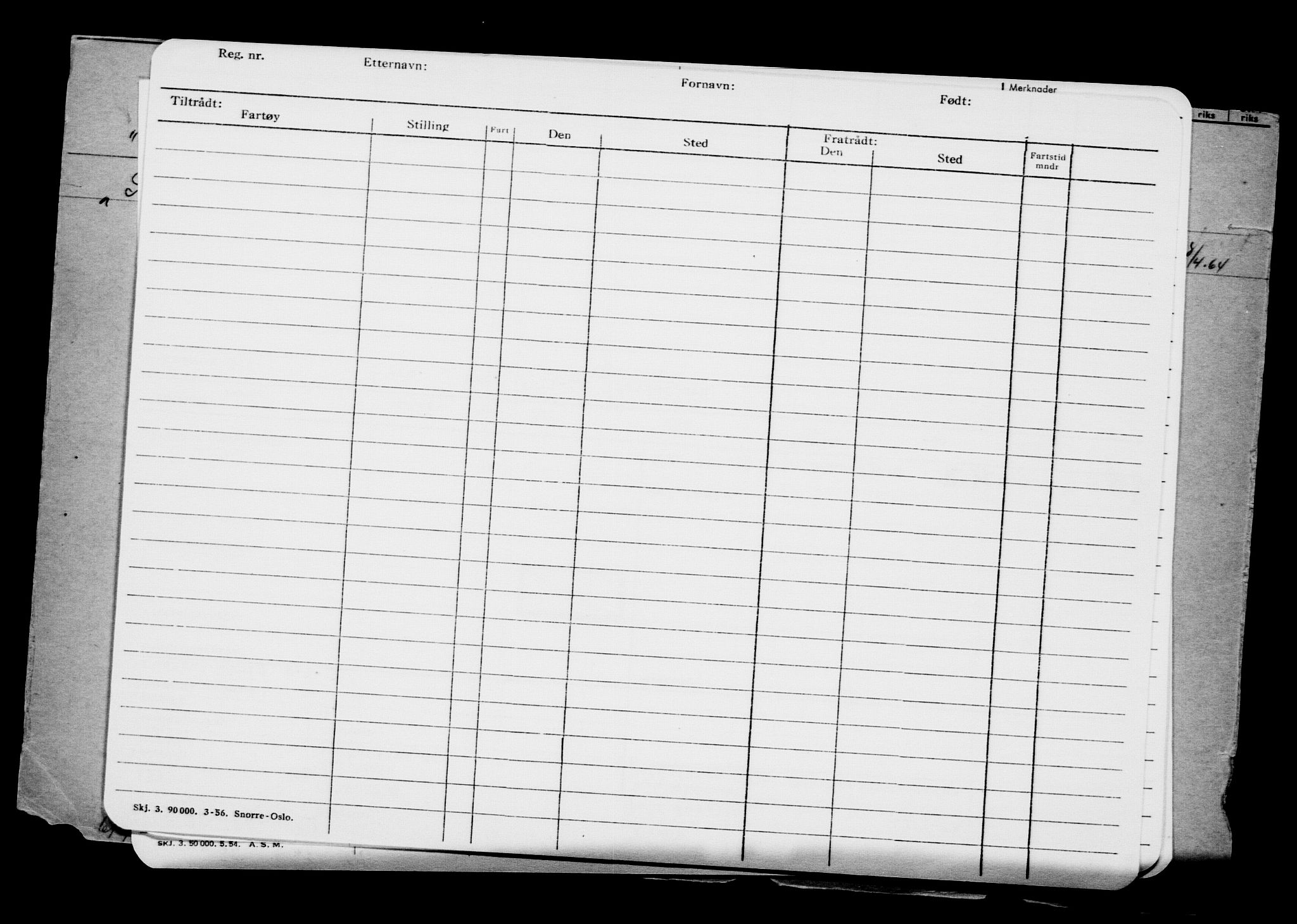 Direktoratet for sjømenn, AV/RA-S-3545/G/Gb/L0206: Hovedkort, 1922, s. 446