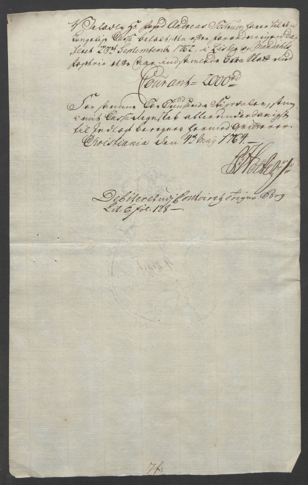 Rentekammeret inntil 1814, Reviderte regnskaper, Fogderegnskap, AV/RA-EA-4092/R45/L2704: Ekstraskatten Lista og Mandal, 1762-1768, s. 114