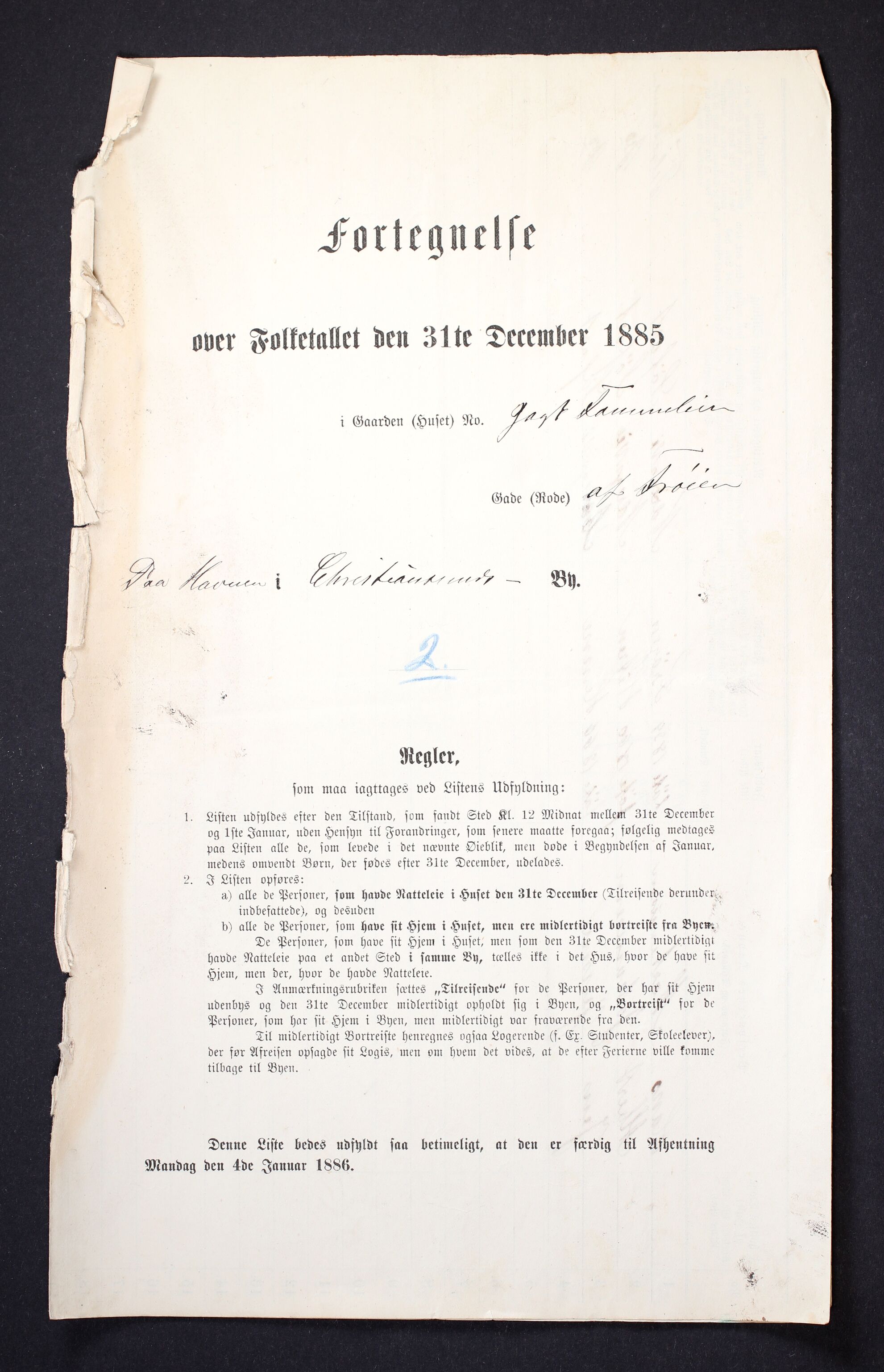 SAT, Folketelling 1885 for 1503 Kristiansund kjøpstad, 1885, s. 1560