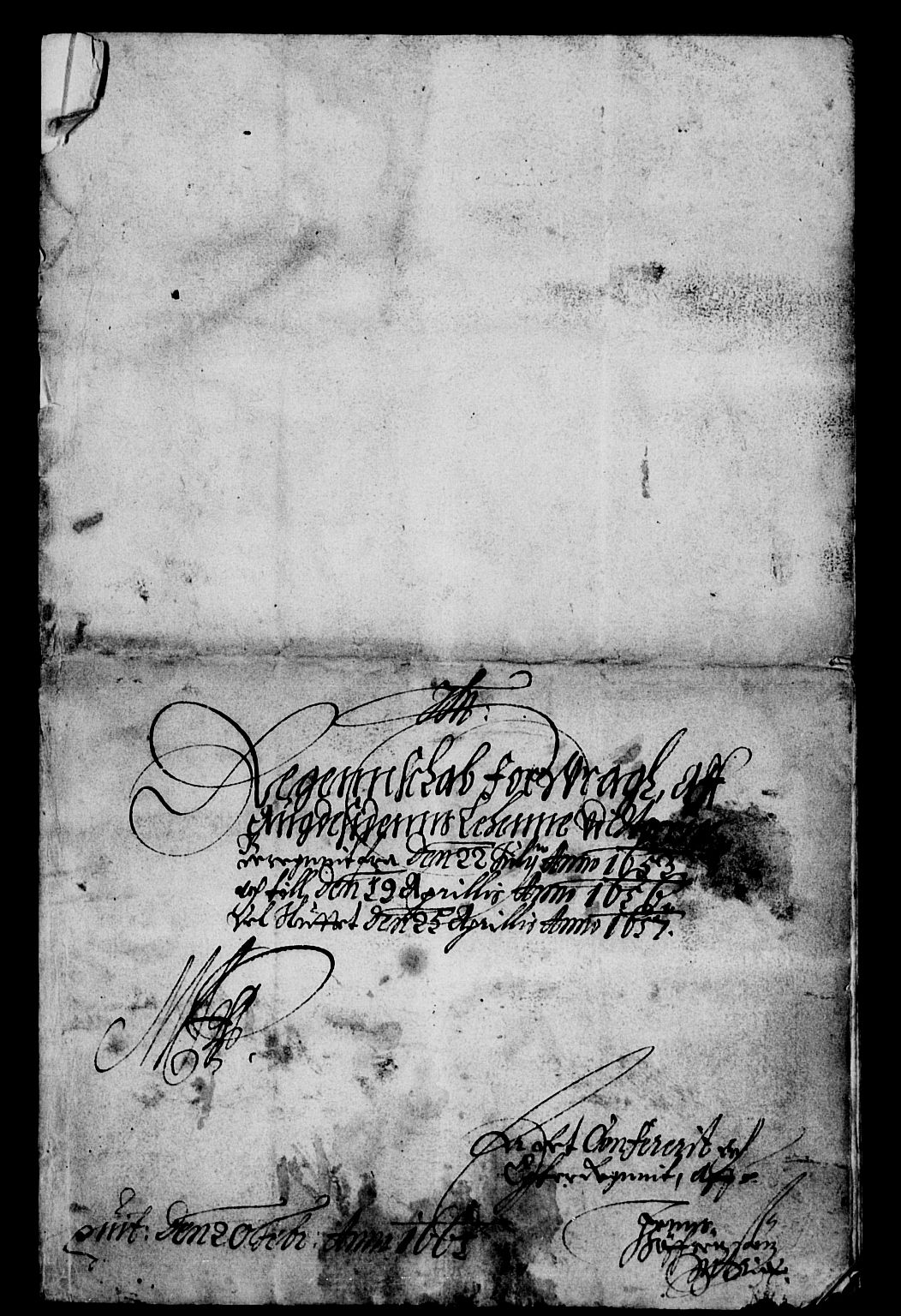Rentekammeret inntil 1814, Reviderte regnskaper, Lensregnskaper, AV/RA-EA-5023/R/Rb/Rbq/L0044: Nedenes len. Mandals len. Råbyggelag., 1655-1657