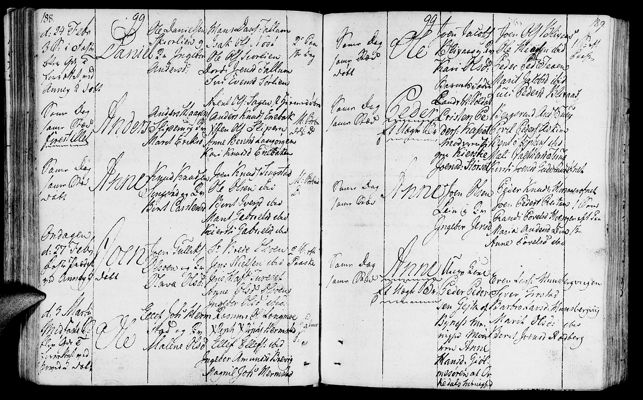Ministerialprotokoller, klokkerbøker og fødselsregistre - Sør-Trøndelag, SAT/A-1456/646/L0606: Ministerialbok nr. 646A04, 1791-1805, s. 188-189