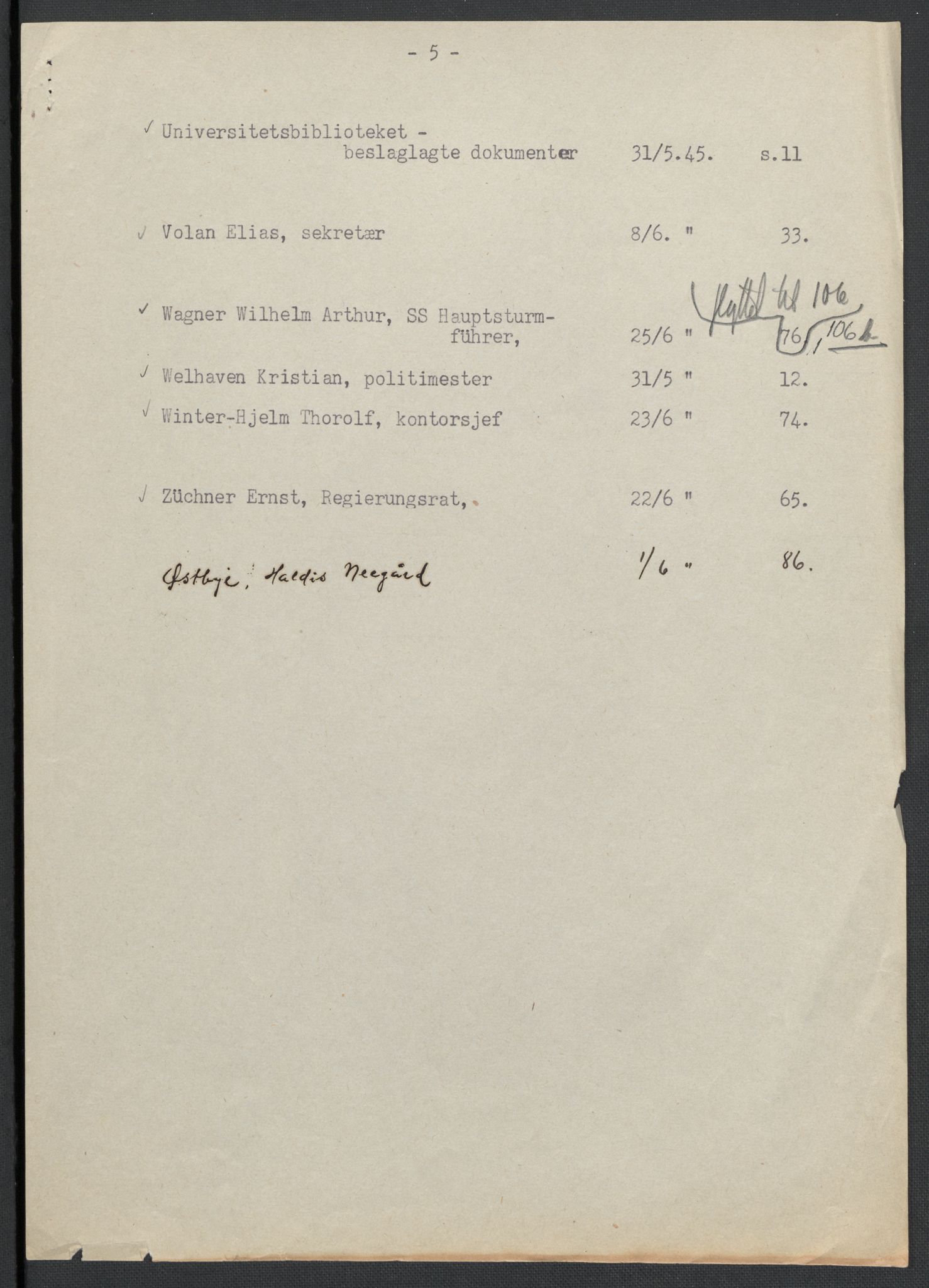 Landssvikarkivet, Oslo politikammer, AV/RA-S-3138-01/D/Da/L0003: Dnr. 29, 1945, s. 1520