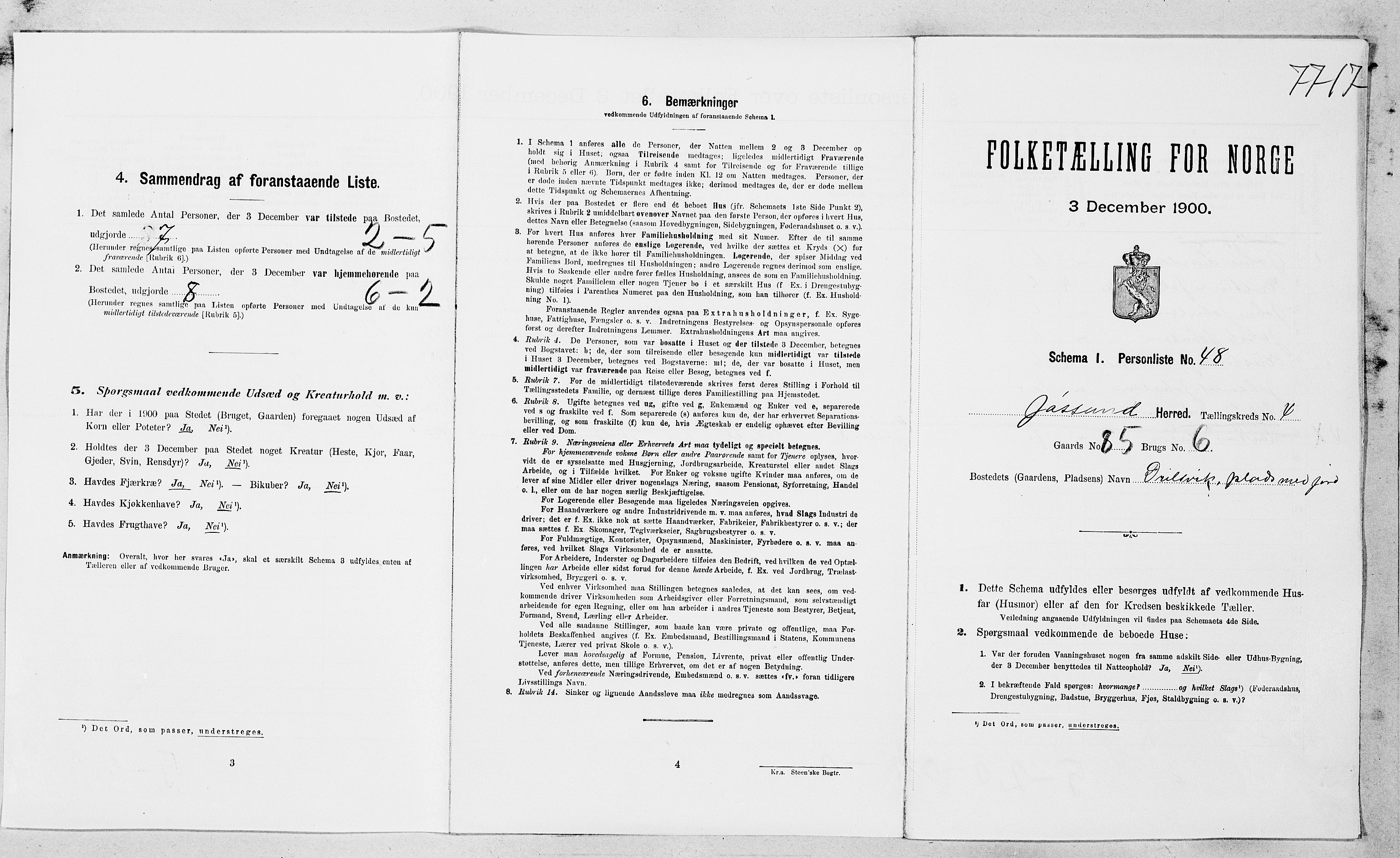 SAT, Folketelling 1900 for 1629 Jøssund herred, 1900, s. 515
