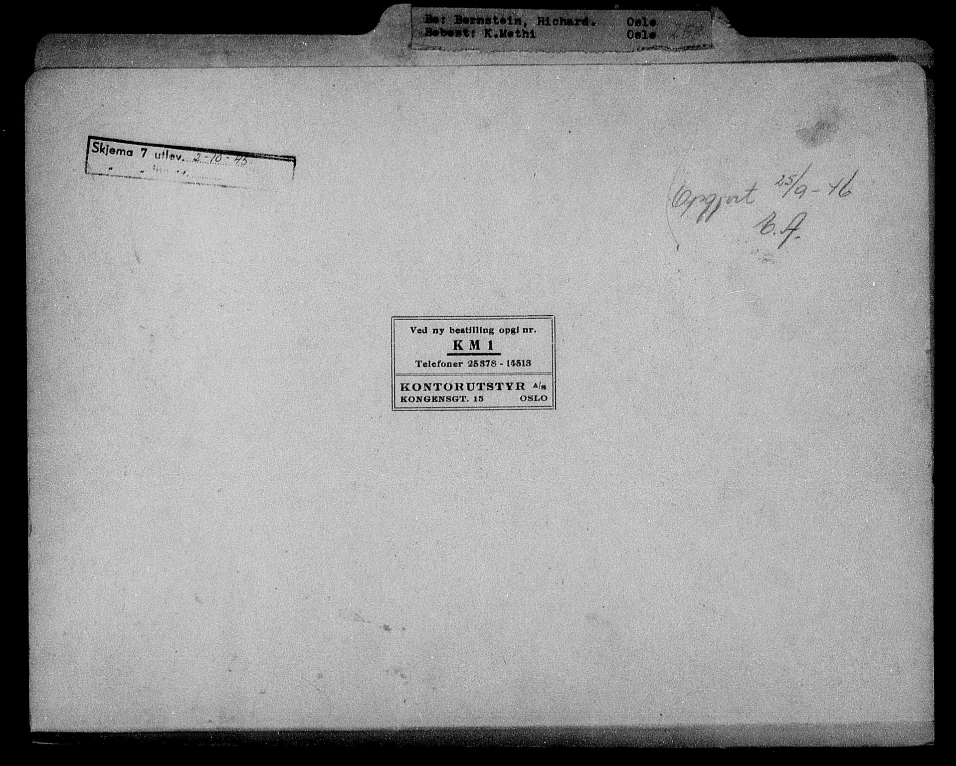 Justisdepartementet, Tilbakeføringskontoret for inndratte formuer, AV/RA-S-1564/H/Hc/Hcc/L0923: --, 1945-1947, s. 508