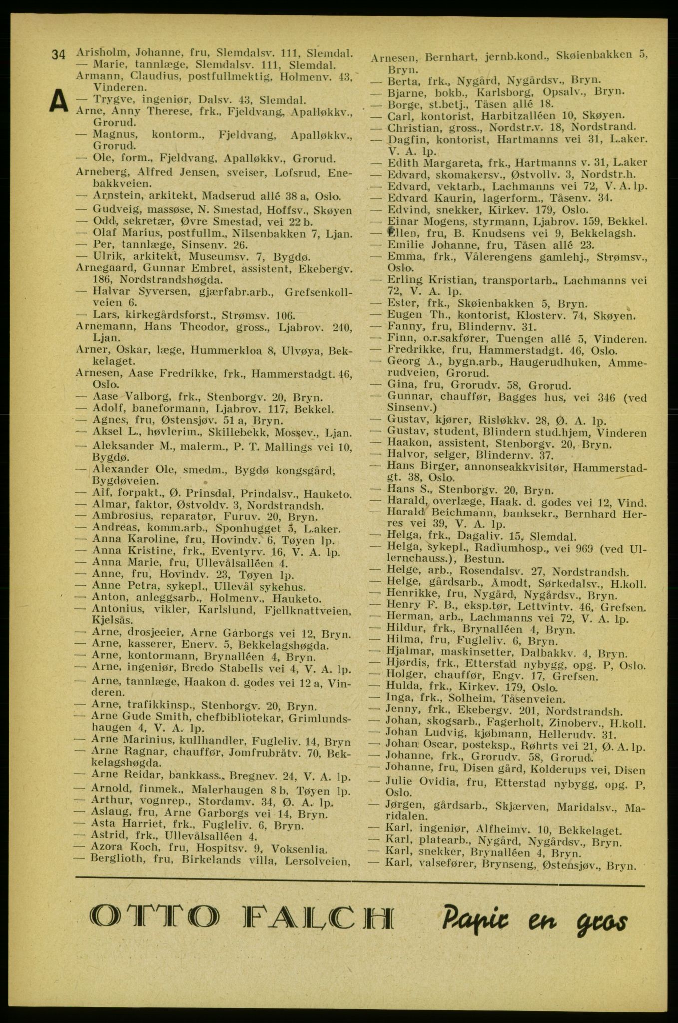 Aker adressebok/adressekalender, PUBL/001/A/005: Aker adressebok, 1934-1935, s. 34