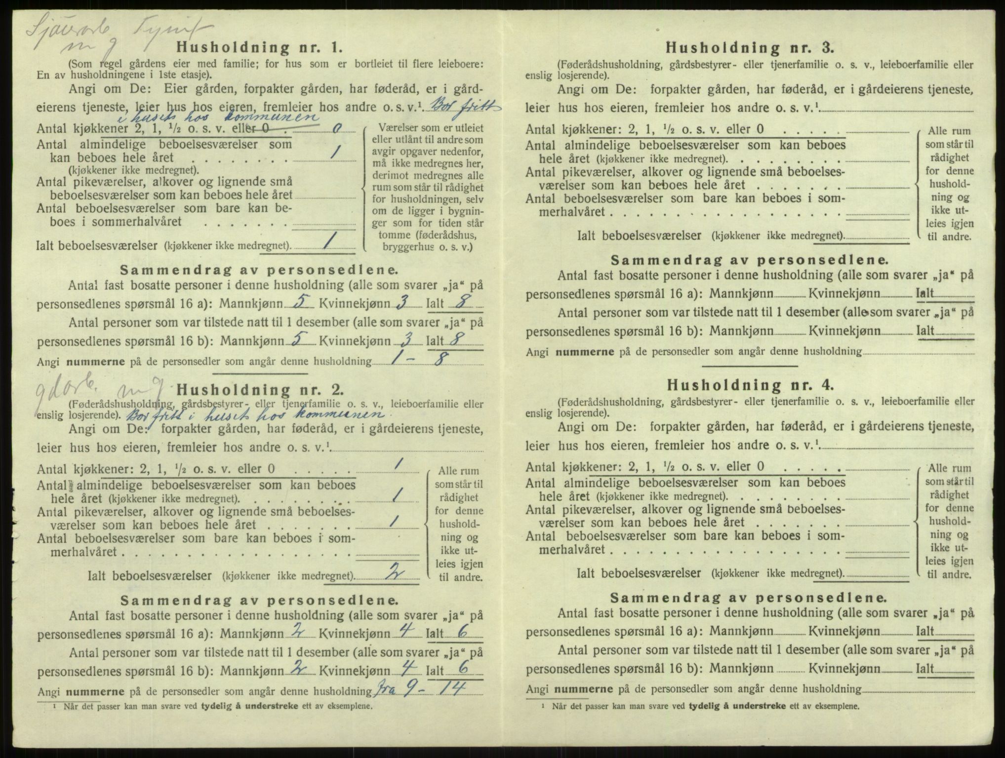 SAB, Folketelling 1920 for 1424 Årdal herred, 1920, s. 337