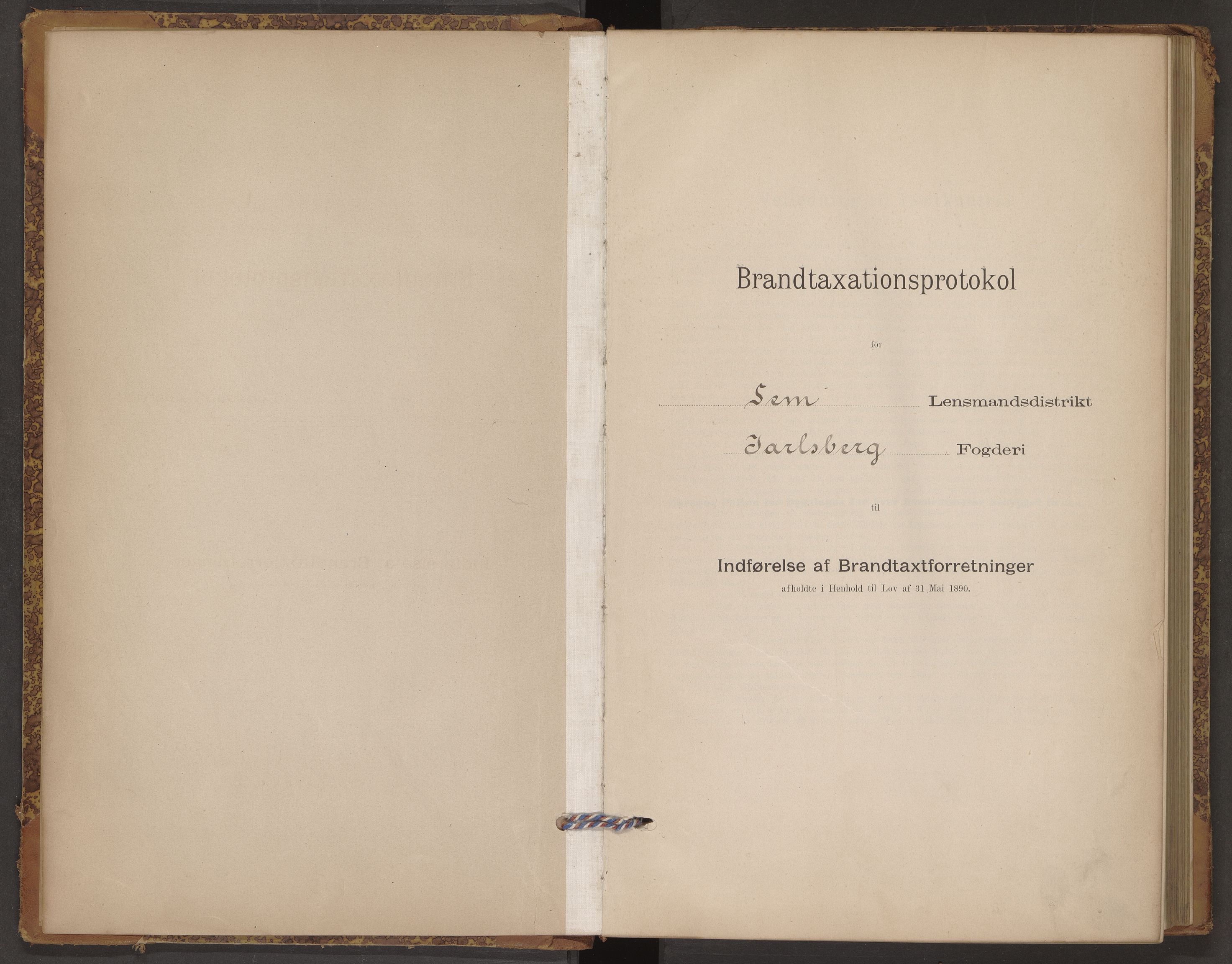 Sem lensmannskontor, AV/SAKO-A-547/Y/Yb/Ybb/L0003: Skjematakstprotokoll, 1895-1905
