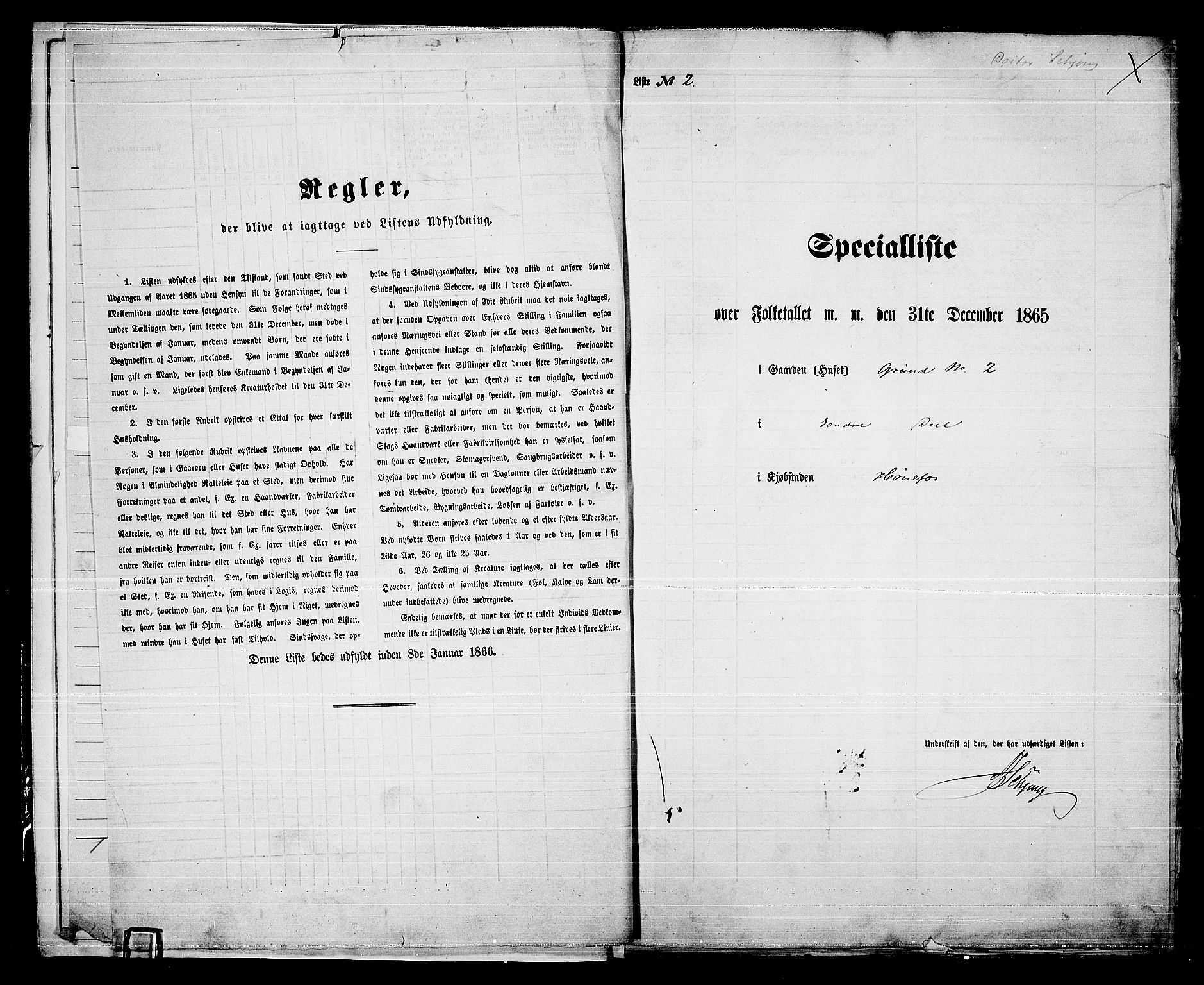 RA, Folketelling 1865 for 0601B Norderhov prestegjeld, Hønefoss kjøpstad, 1865, s. 10