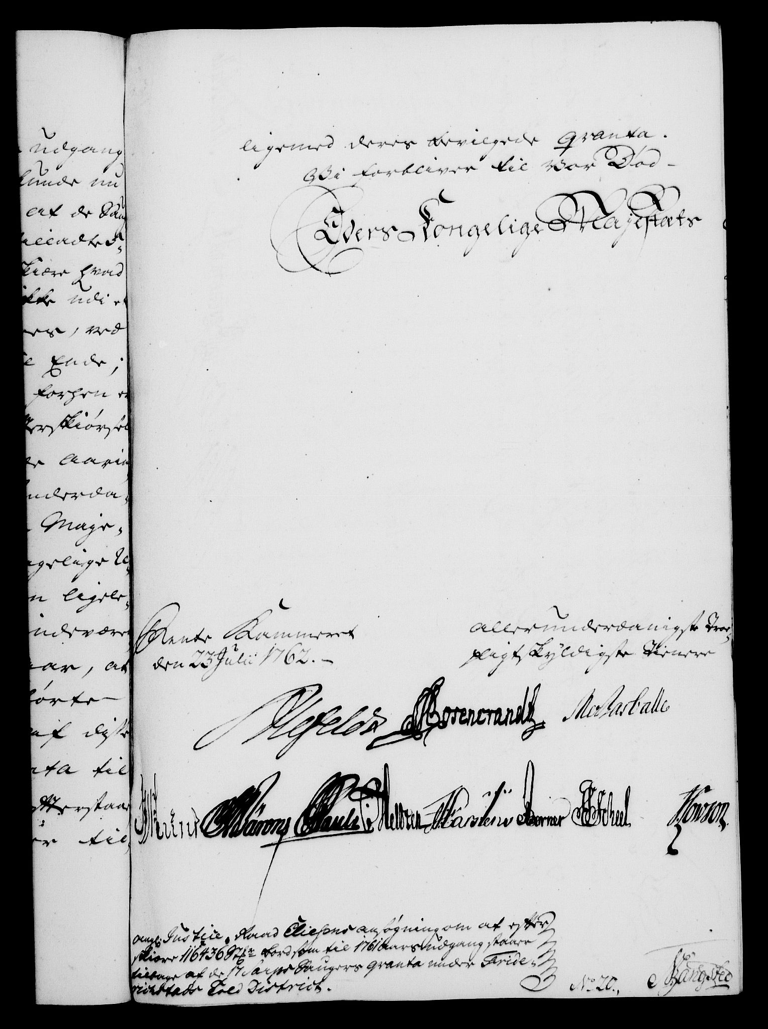 Rentekammeret, Kammerkanselliet, RA/EA-3111/G/Gf/Gfa/L0044: Norsk relasjons- og resolusjonsprotokoll (merket RK 52.44), 1762, s. 332