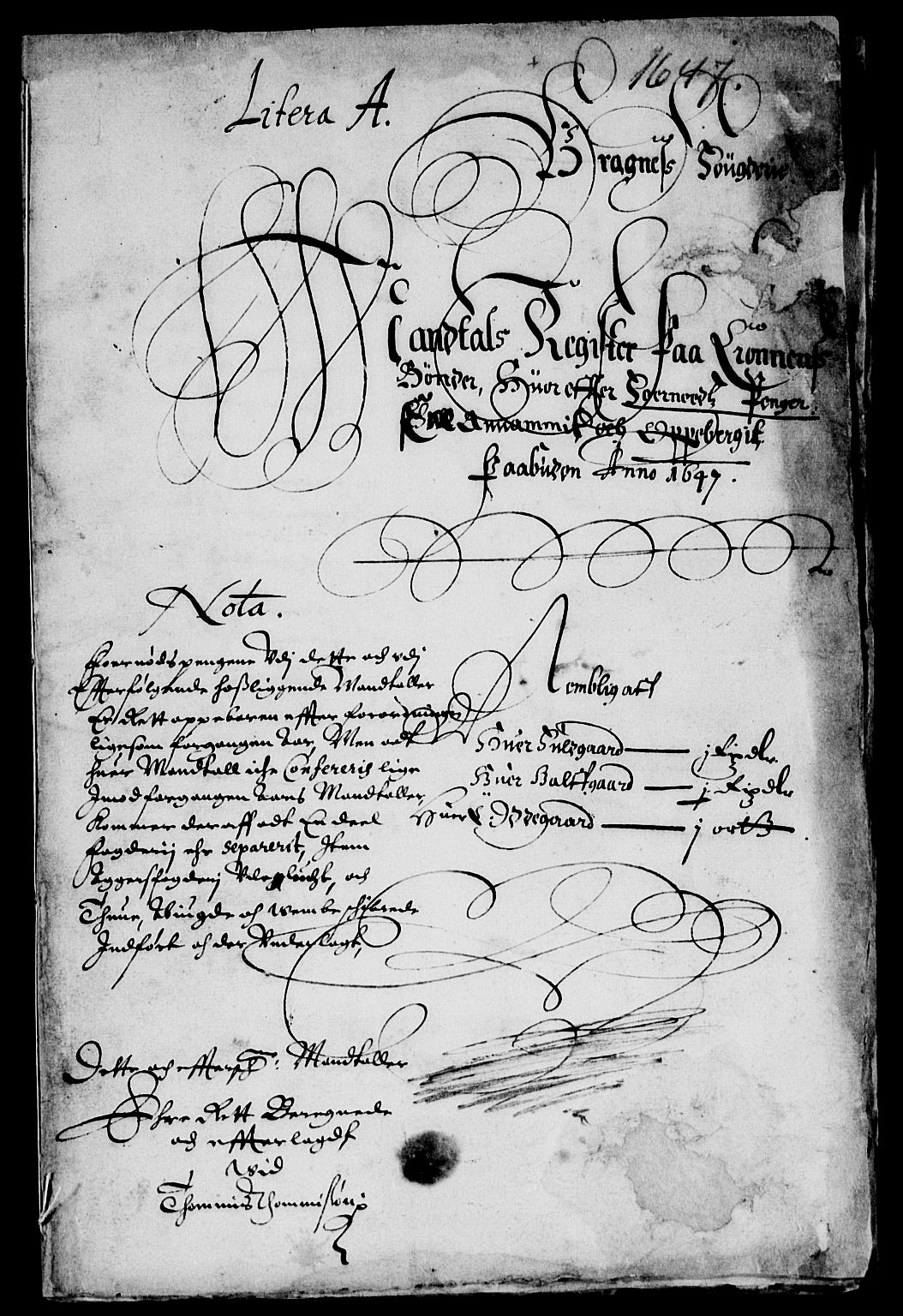 Rentekammeret inntil 1814, Reviderte regnskaper, Lensregnskaper, AV/RA-EA-5023/R/Rb/Rba/L0194: Akershus len, 1647-1648
