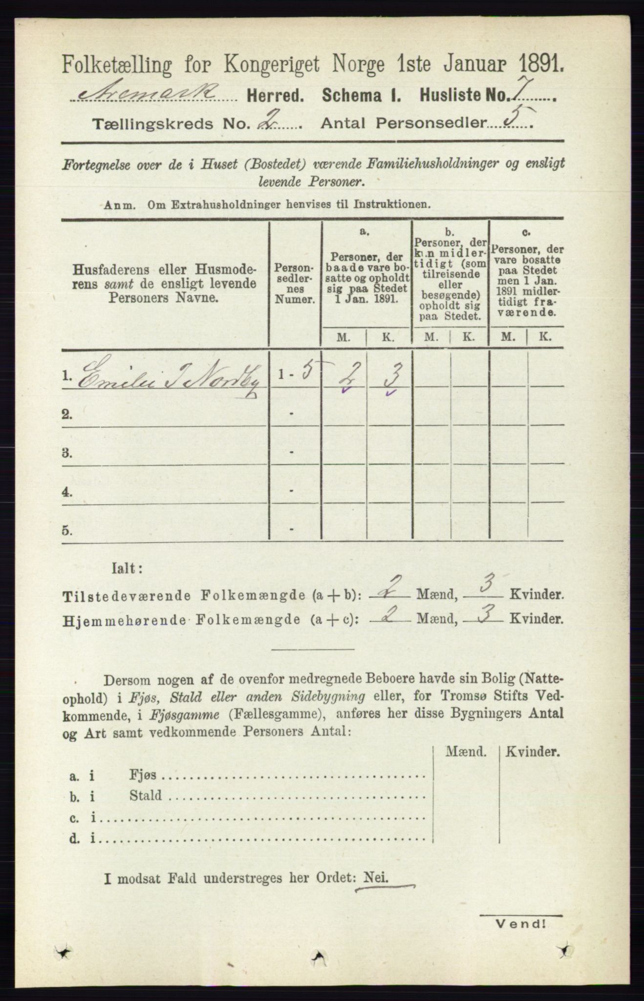 RA, Folketelling 1891 for 0118 Aremark herred, 1891, s. 786