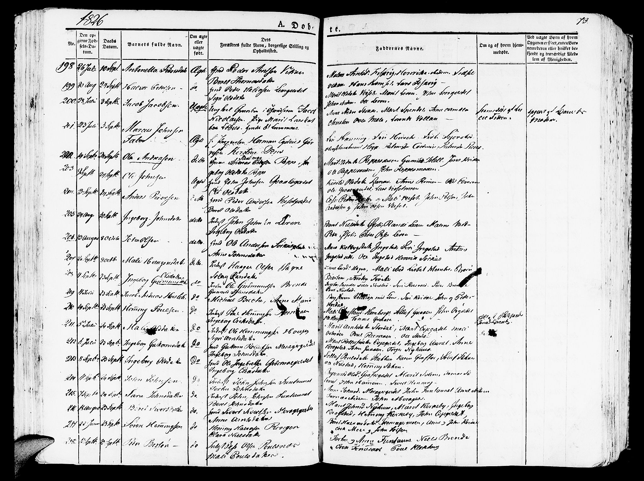 Ministerialprotokoller, klokkerbøker og fødselsregistre - Nord-Trøndelag, SAT/A-1458/709/L0070: Ministerialbok nr. 709A10, 1820-1832, s. 73