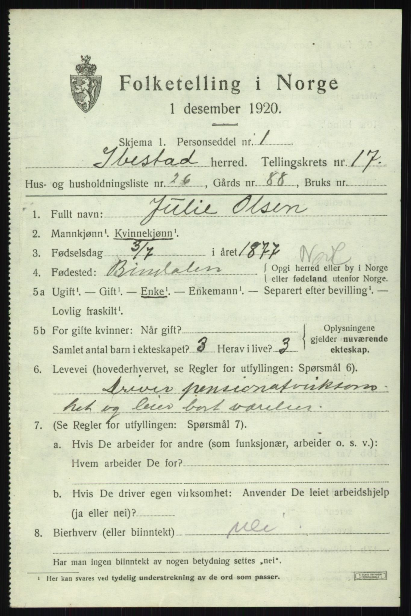 SATØ, Folketelling 1920 for 1917 Ibestad herred, 1920, s. 9008