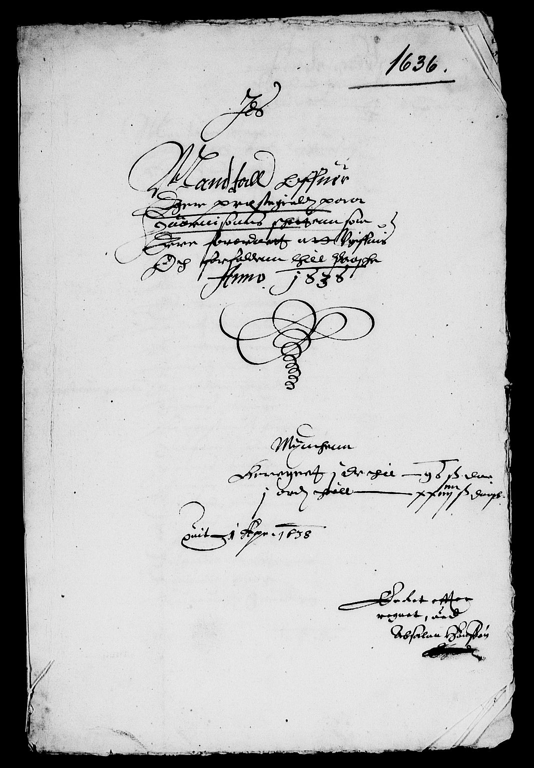 Rentekammeret inntil 1814, Reviderte regnskaper, Lensregnskaper, AV/RA-EA-5023/R/Rb/Rbl/L0006: Brunla len med Eiker len 1626-37, 1635-1638