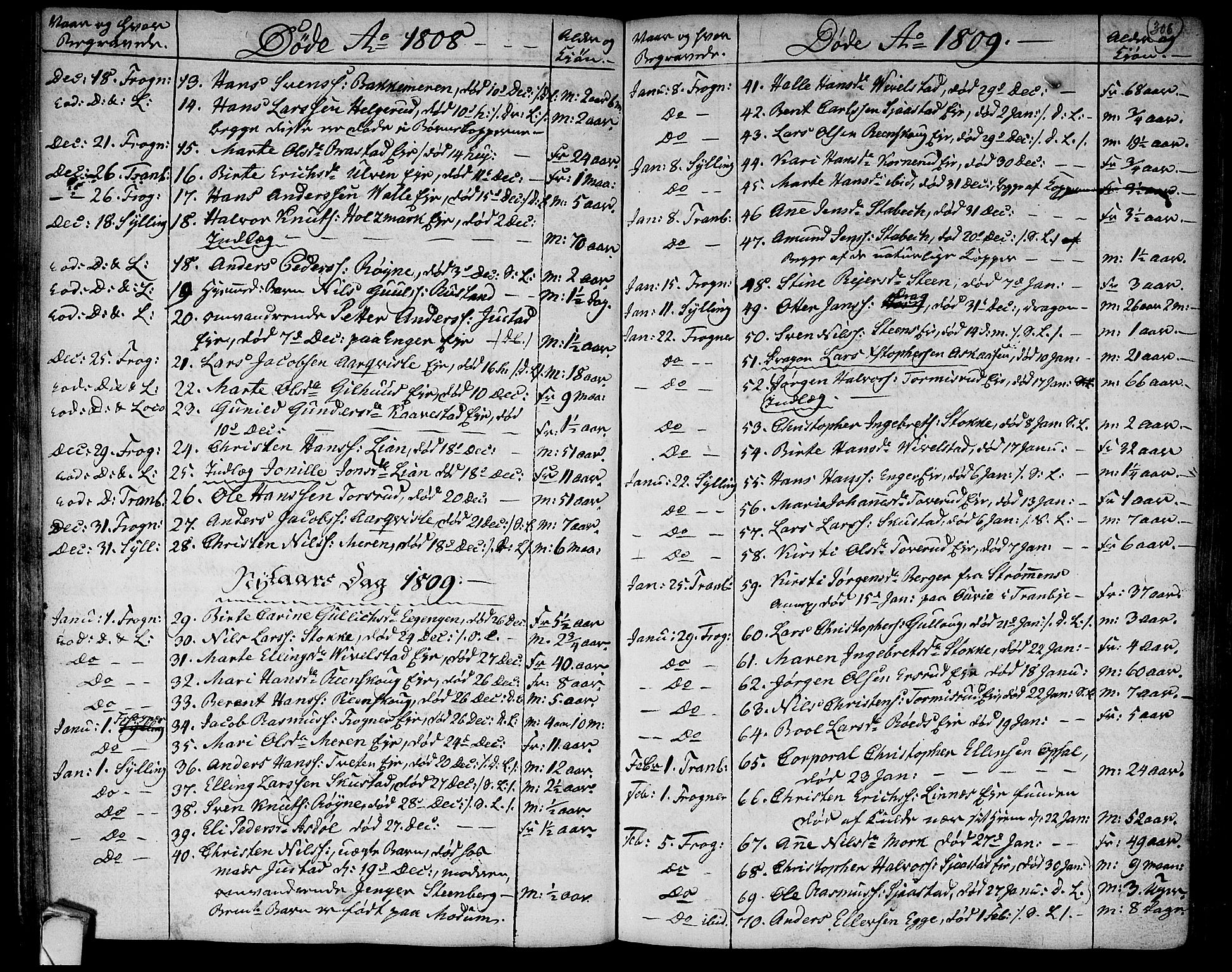 Lier kirkebøker, AV/SAKO-A-230/F/Fa/L0007: Ministerialbok nr. I 7, 1794-1813, s. 306