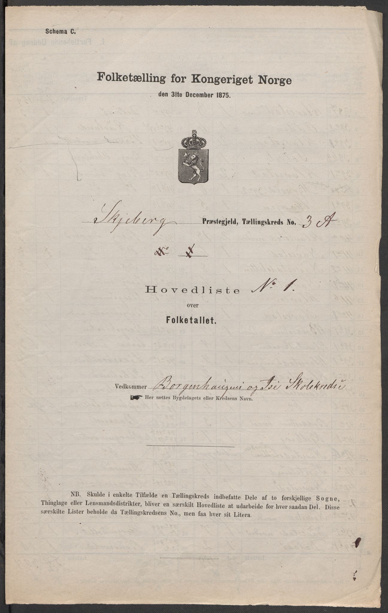 RA, Folketelling 1875 for 0115P Skjeberg prestegjeld, 1875, s. 7