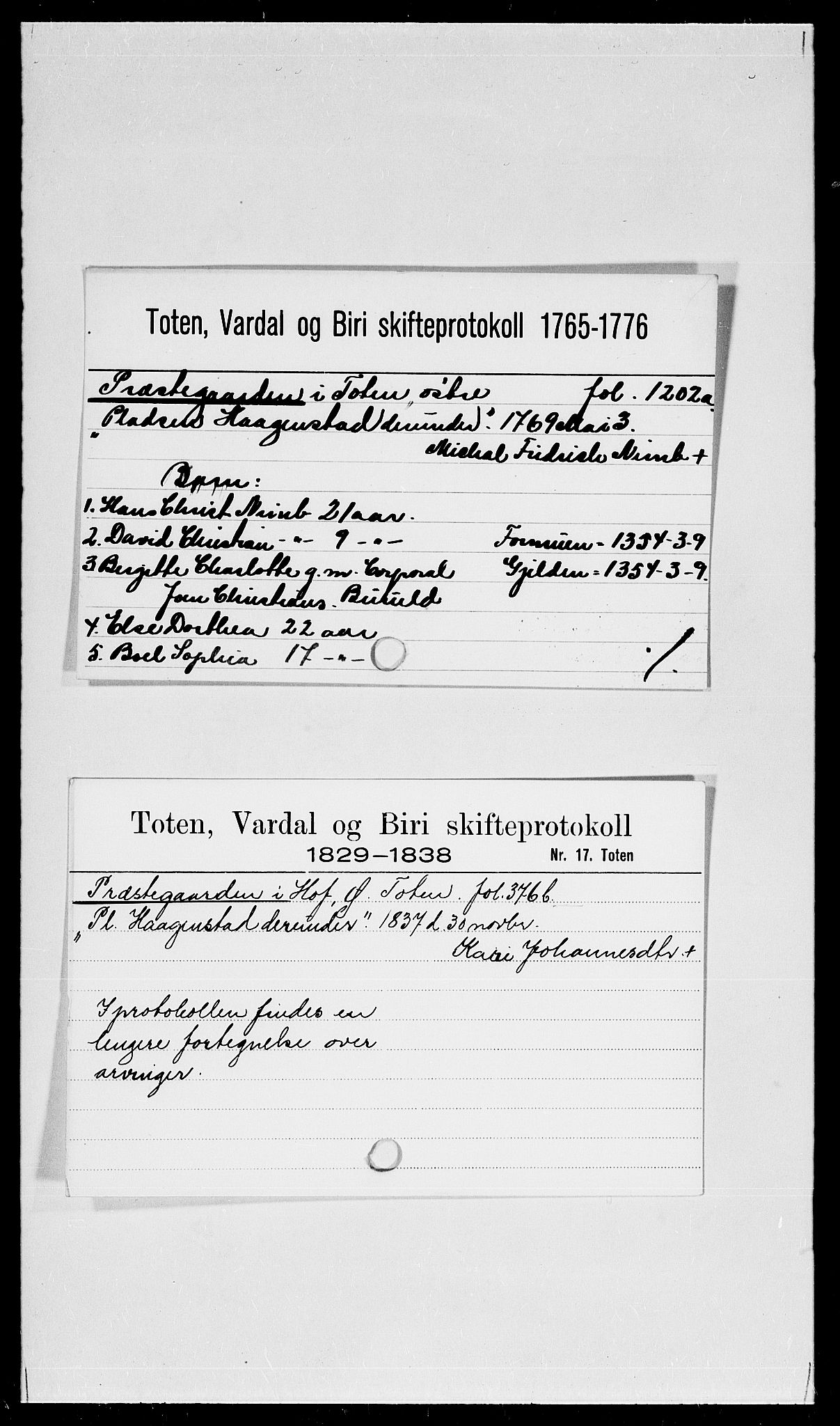 Toten tingrett, SAH/TING-006/J, 1657-1903, s. 27224