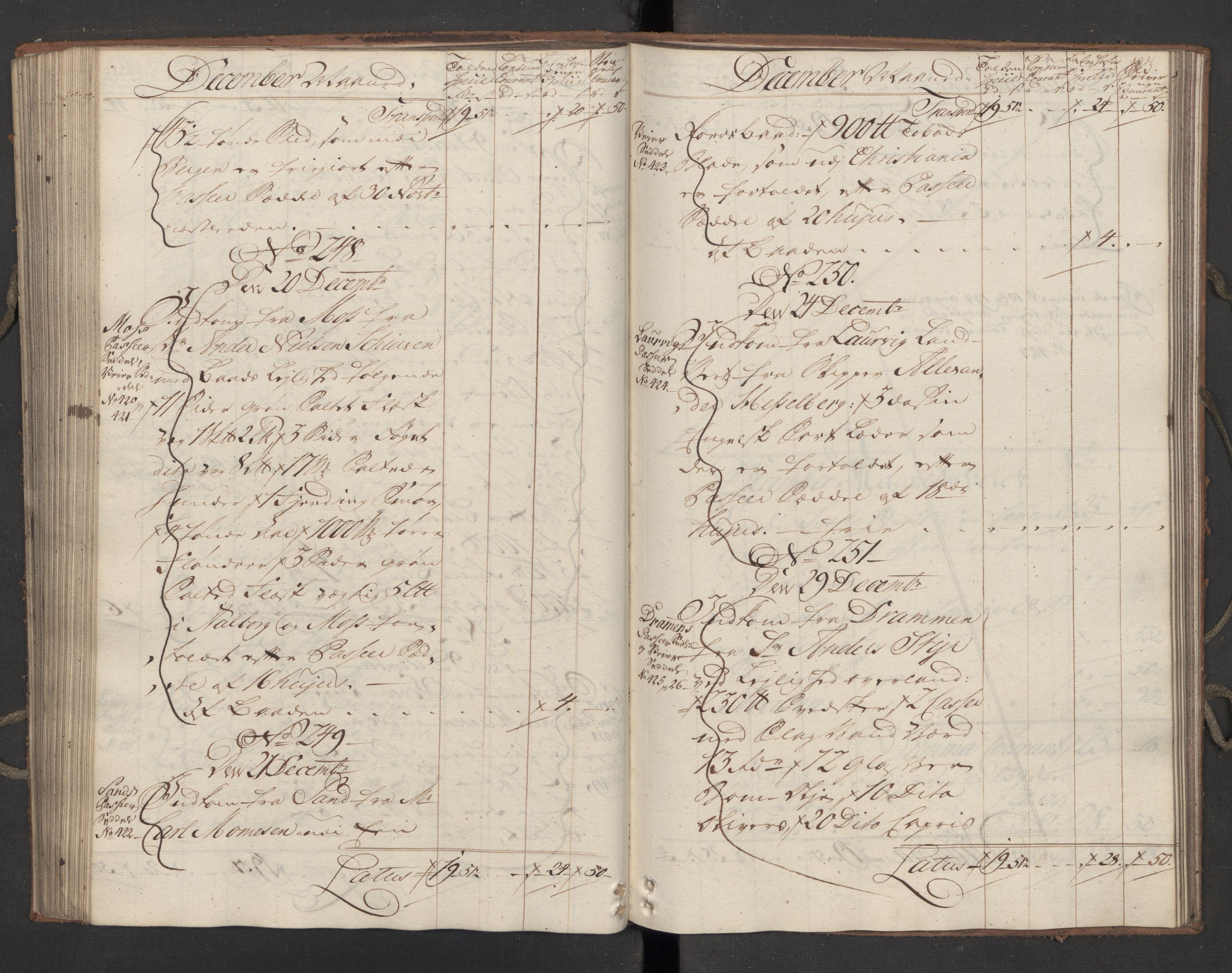 Generaltollkammeret, tollregnskaper, AV/RA-EA-5490/R09/L0033/0001: Tollregnskaper Holmestrand / Inngående hovedtollbok, 1762, s. 122b-123a