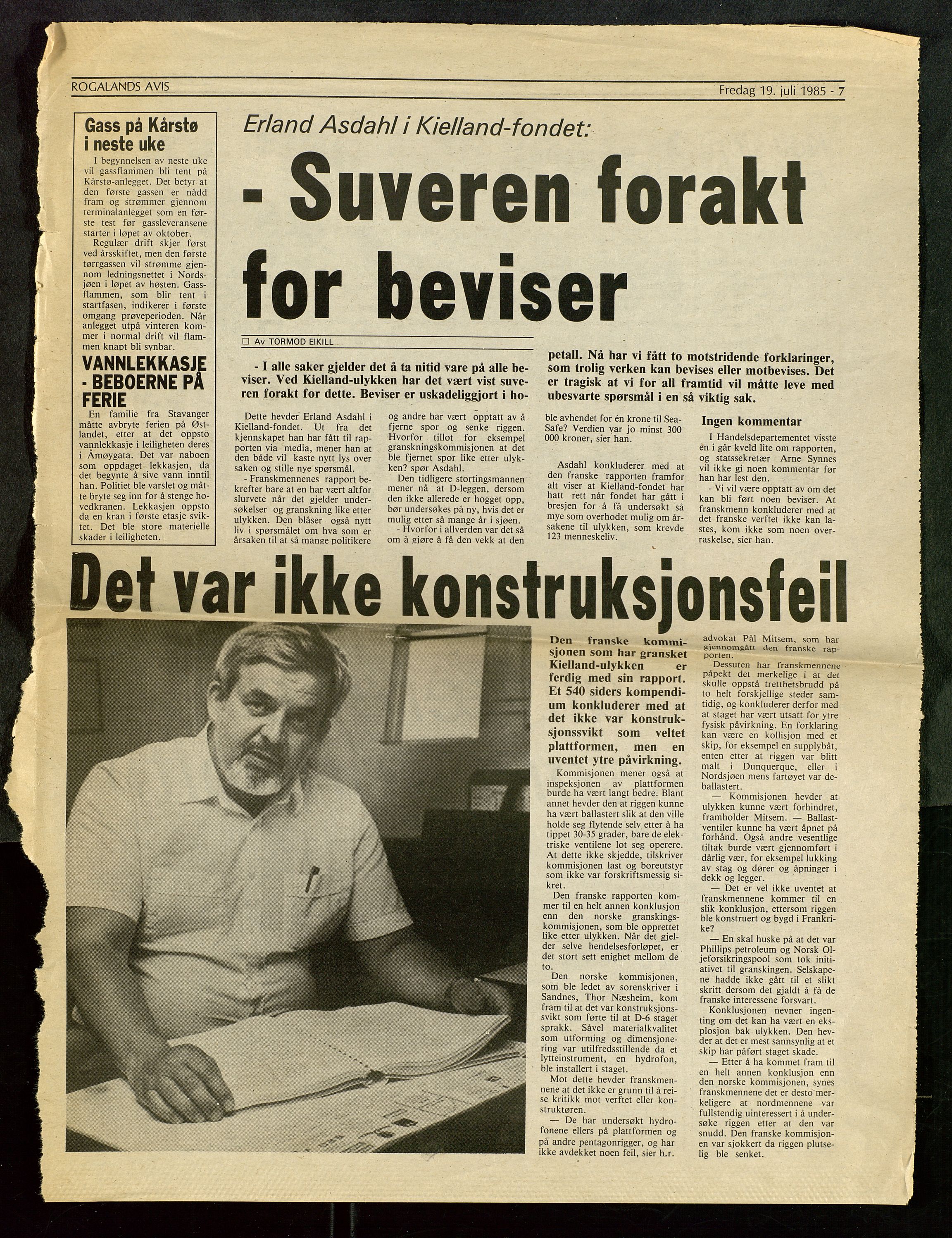 Pa 1503 - Stavanger Drilling AS, AV/SAST-A-101906/Da/L0008: Alexander L. Kielland - Rettssak i Paris, 1983-1989