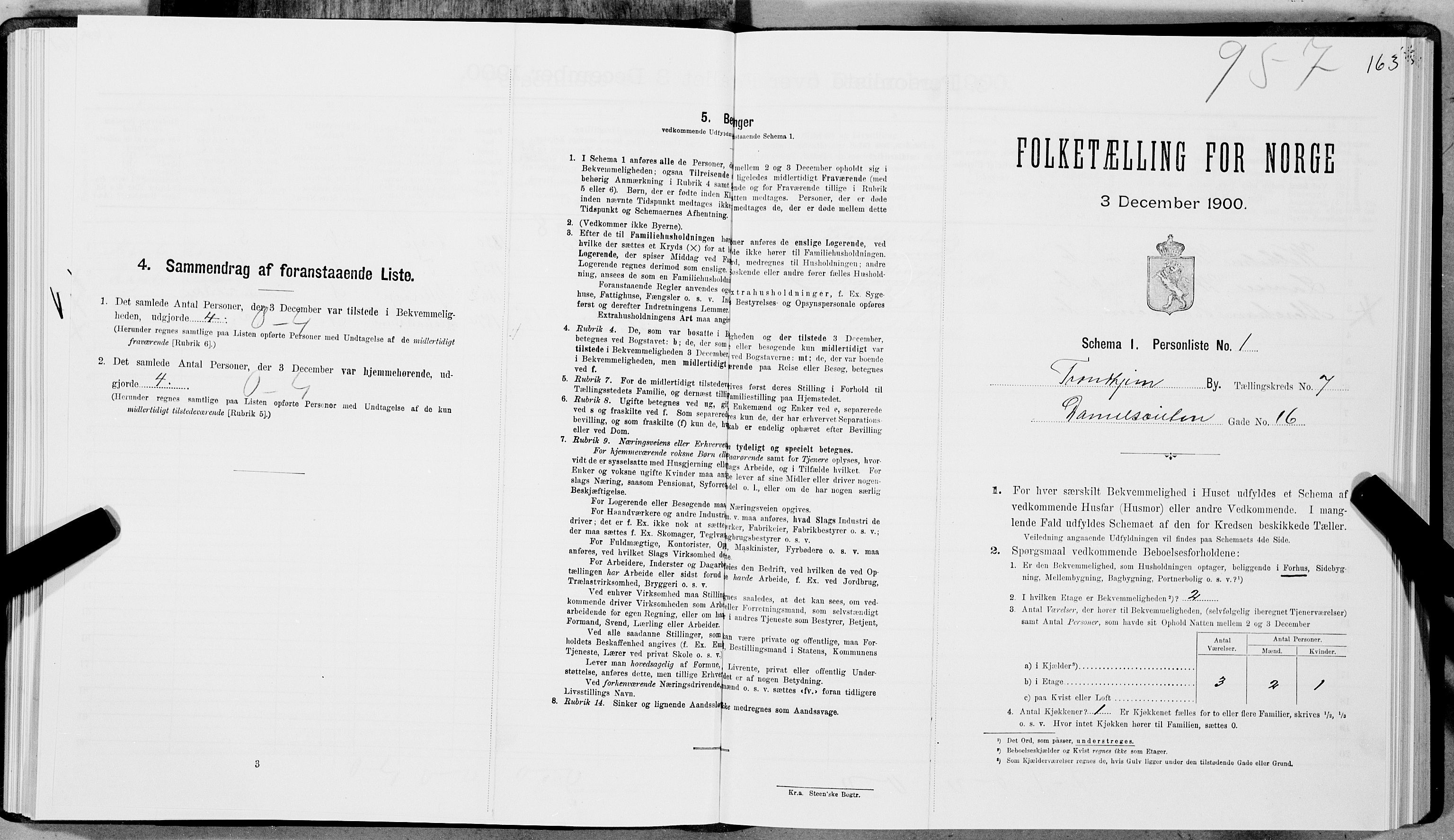 SAT, Folketelling 1900 for 1601 Trondheim kjøpstad, 1900, s. 1219
