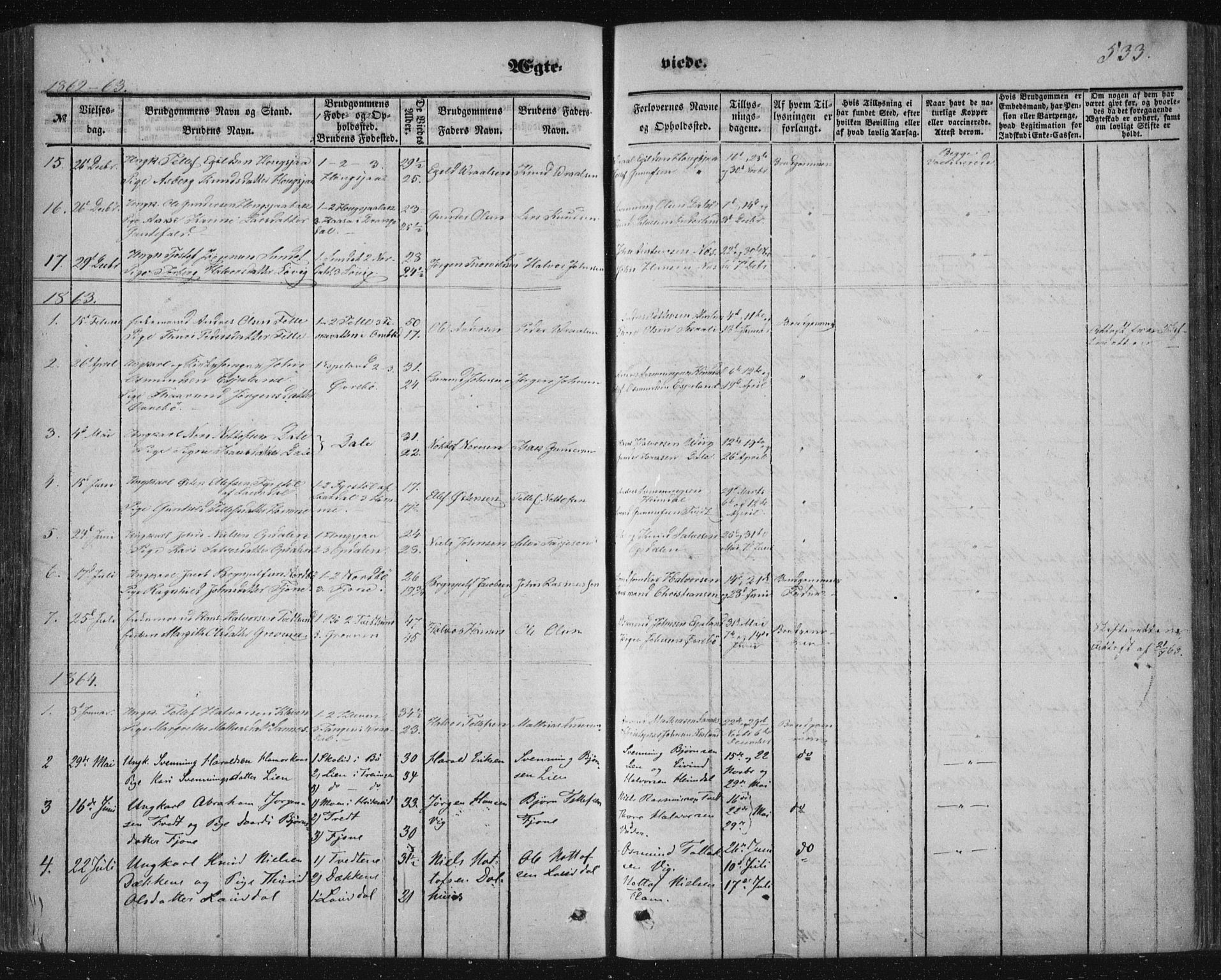 Nissedal kirkebøker, AV/SAKO-A-288/F/Fa/L0003: Ministerialbok nr. I 3, 1846-1870, s. 532-533