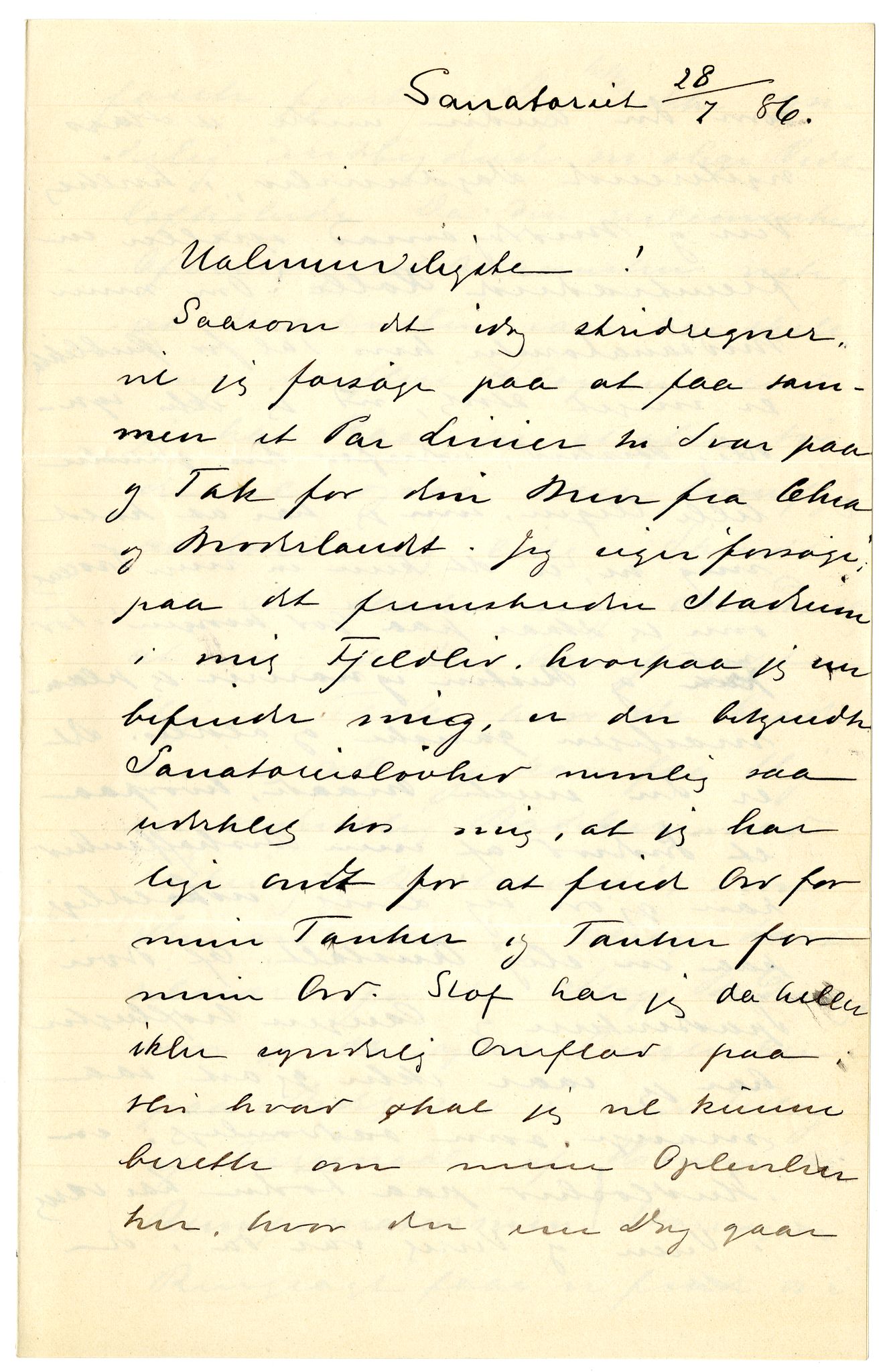 Diderik Maria Aalls brevsamling, NF/Ark-1023/F/L0001: D.M. Aalls brevsamling. A - B, 1738-1889, s. 388