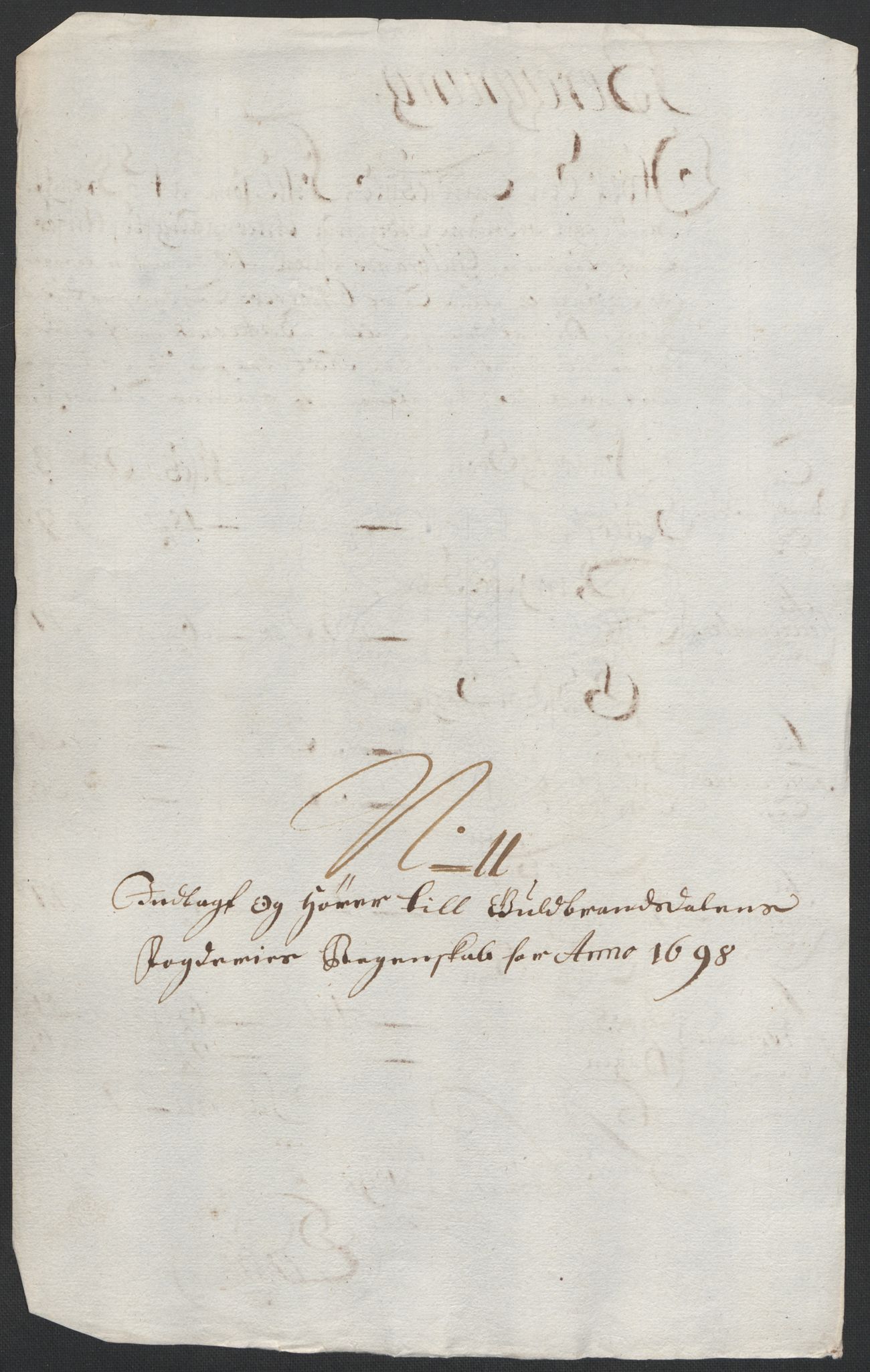 Rentekammeret inntil 1814, Reviderte regnskaper, Fogderegnskap, RA/EA-4092/R17/L1171: Fogderegnskap Gudbrandsdal, 1698, s. 127