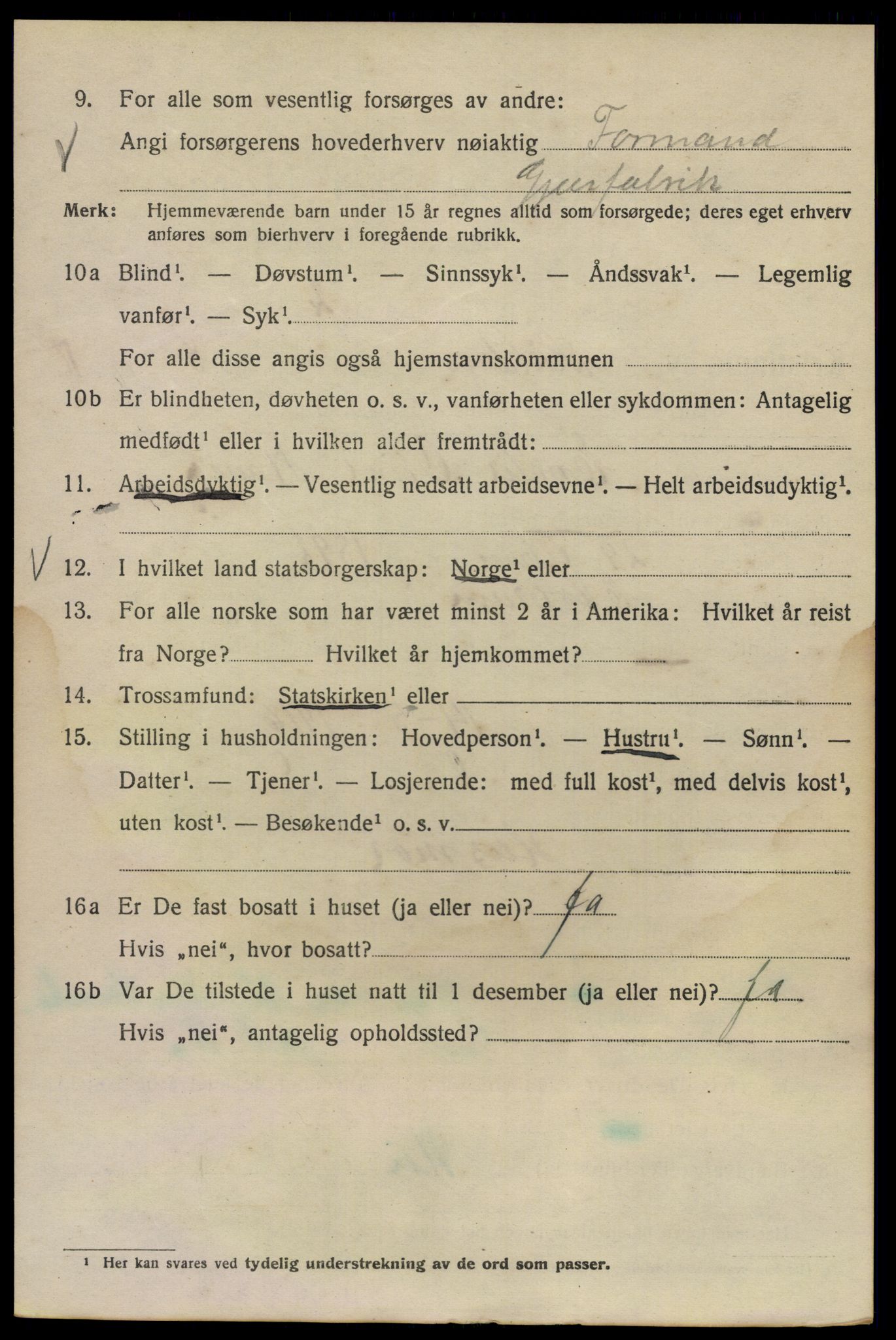 SAO, Folketelling 1920 for 0301 Kristiania kjøpstad, 1920, s. 507006