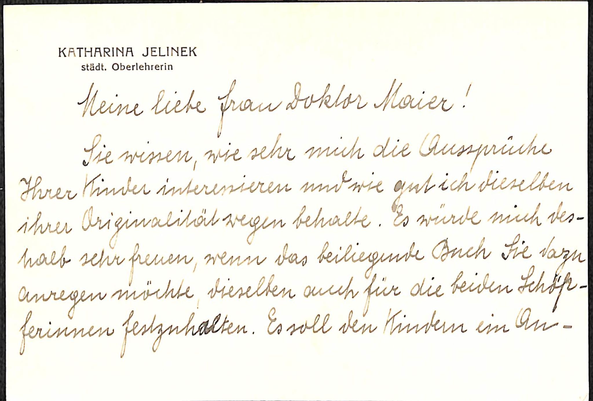 Maier, Ruth, HL/PA-7/F/0003 / Diverse brev, 1935-1939