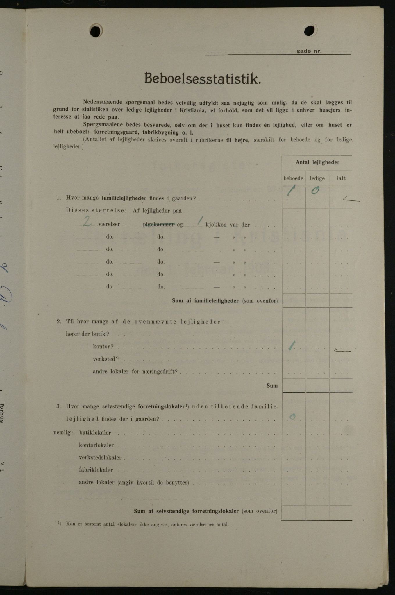 OBA, Kommunal folketelling 1.2.1908 for Kristiania kjøpstad, 1908, s. 5242