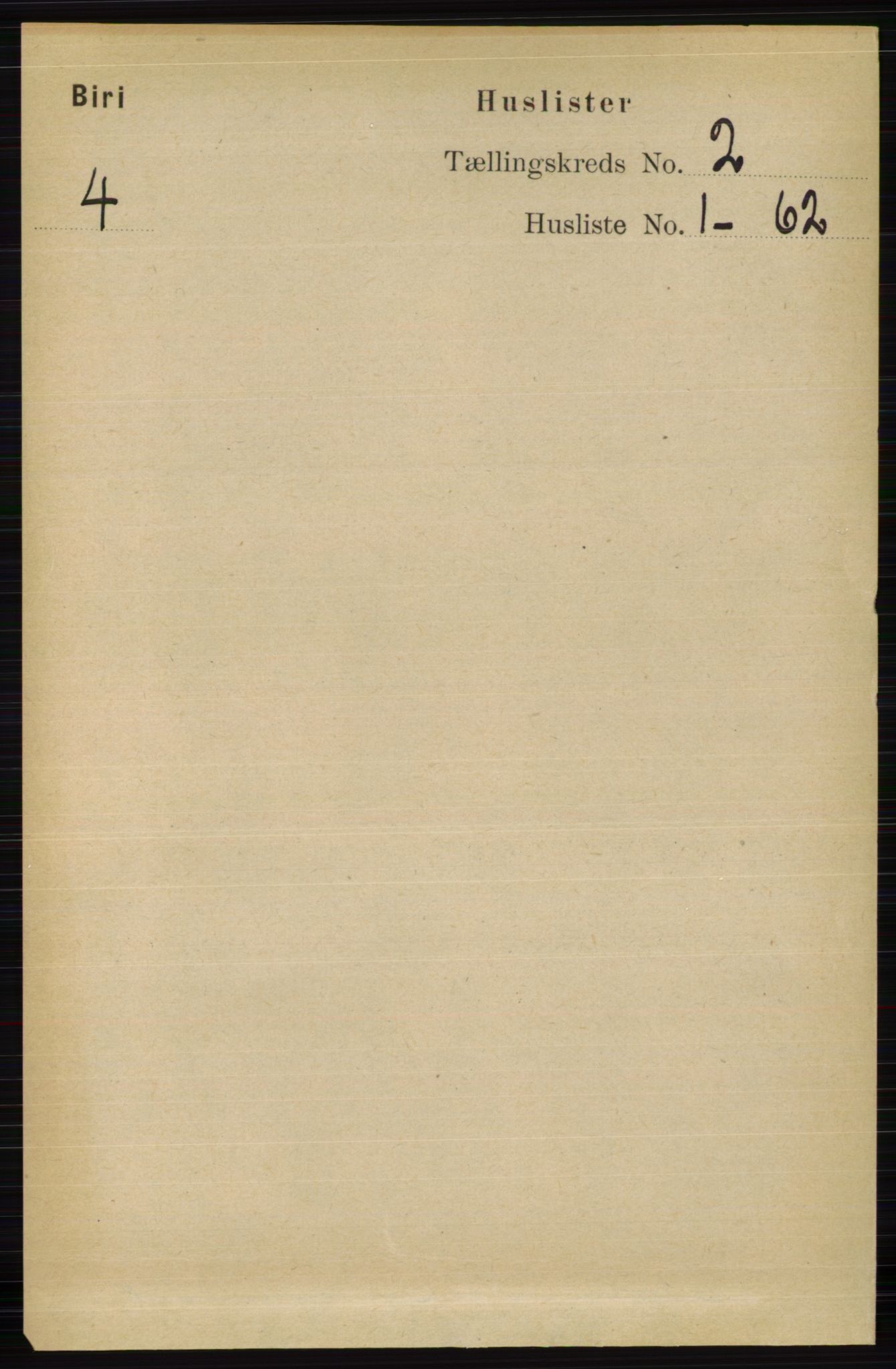 RA, Folketelling 1891 for 0525 Biri herred, 1891, s. 457
