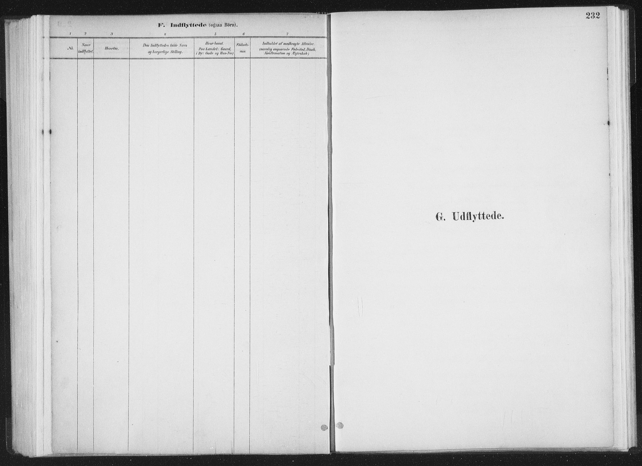 Ministerialprotokoller, klokkerbøker og fødselsregistre - Møre og Romsdal, AV/SAT-A-1454/564/L0740: Ministerialbok nr. 564A01, 1880-1899, s. 232