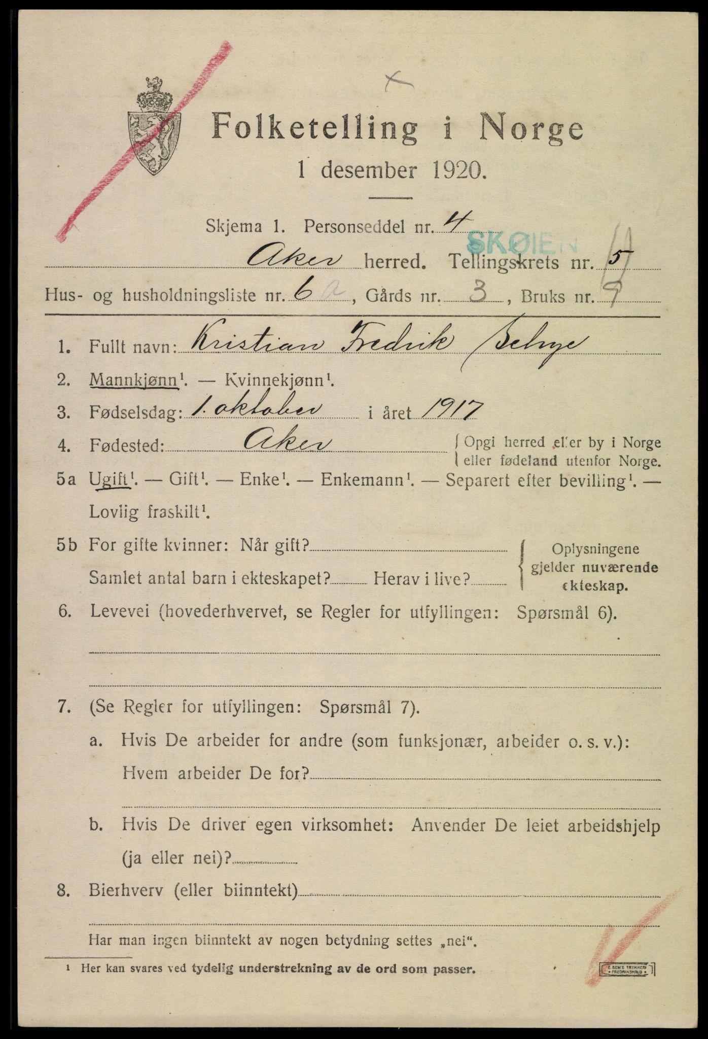 SAO, Folketelling 1920 for 0218 Aker herred, 1920, s. 30590