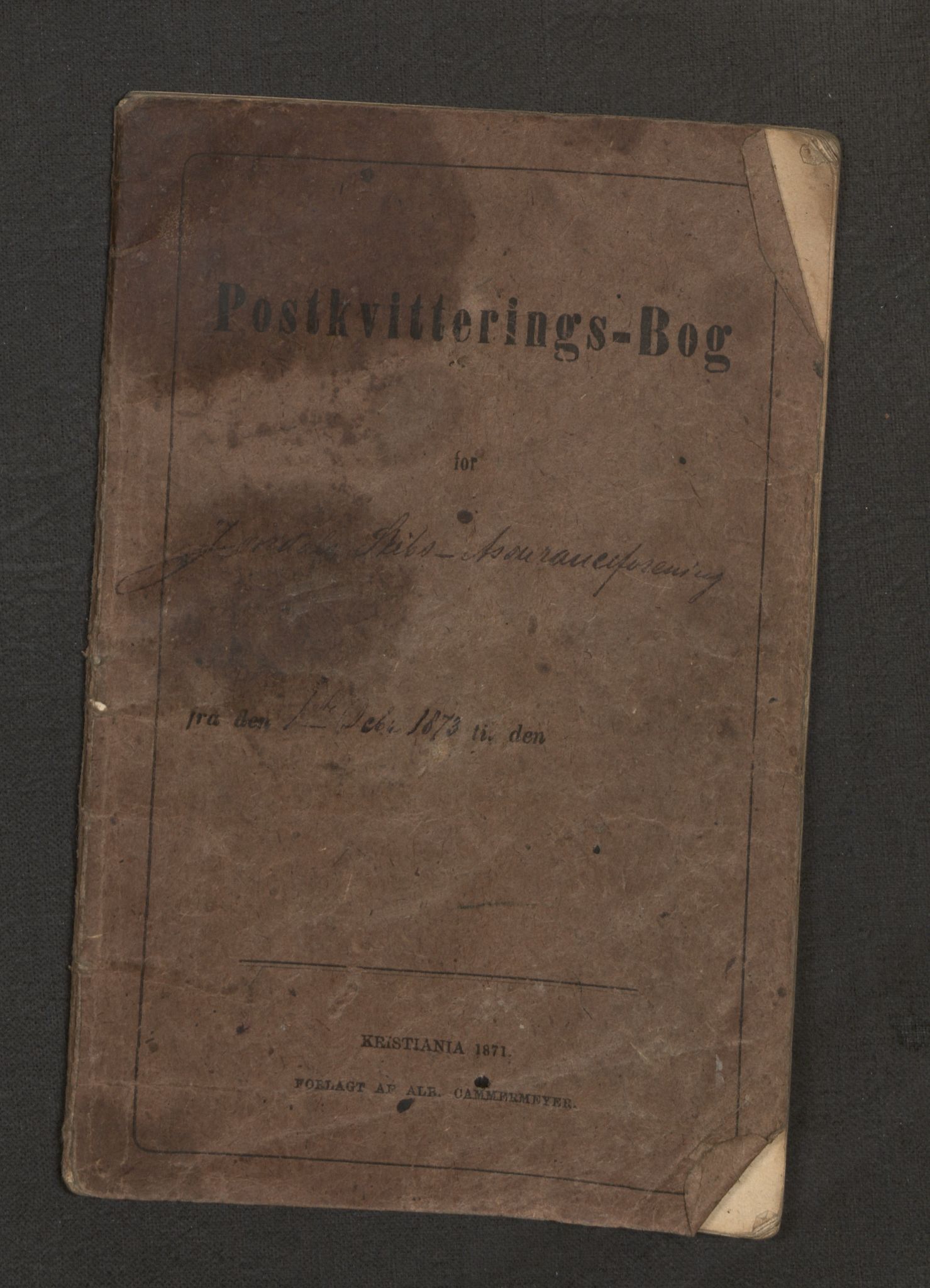 Jondal Skipsassuranseforening, SAB/SAB/PA-0276/E/L0070: Korrespondanse , 1877