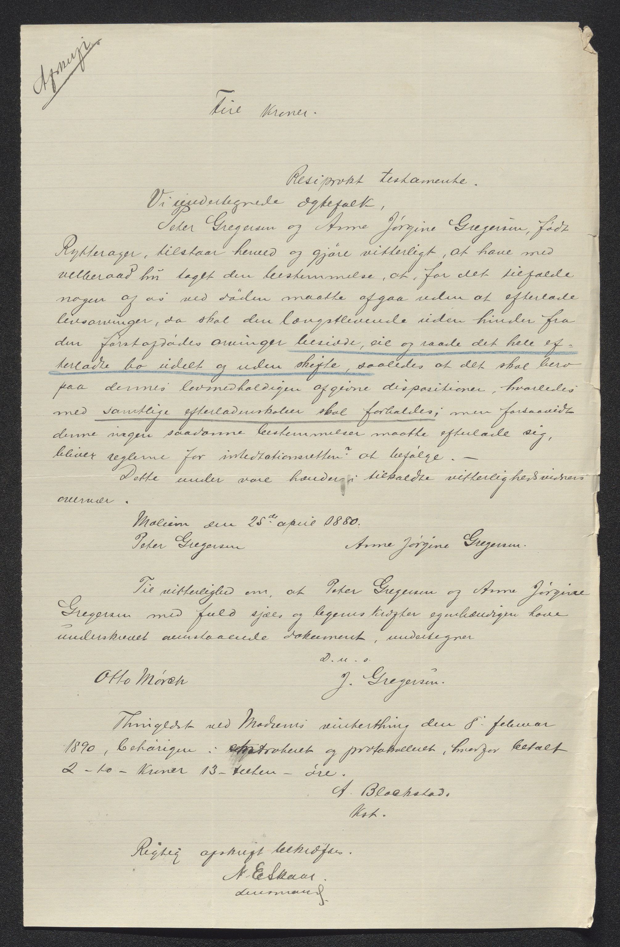 Eiker, Modum og Sigdal sorenskriveri, AV/SAKO-A-123/H/Ha/Hab/L0028: Dødsfallsmeldinger, 1901, s. 264