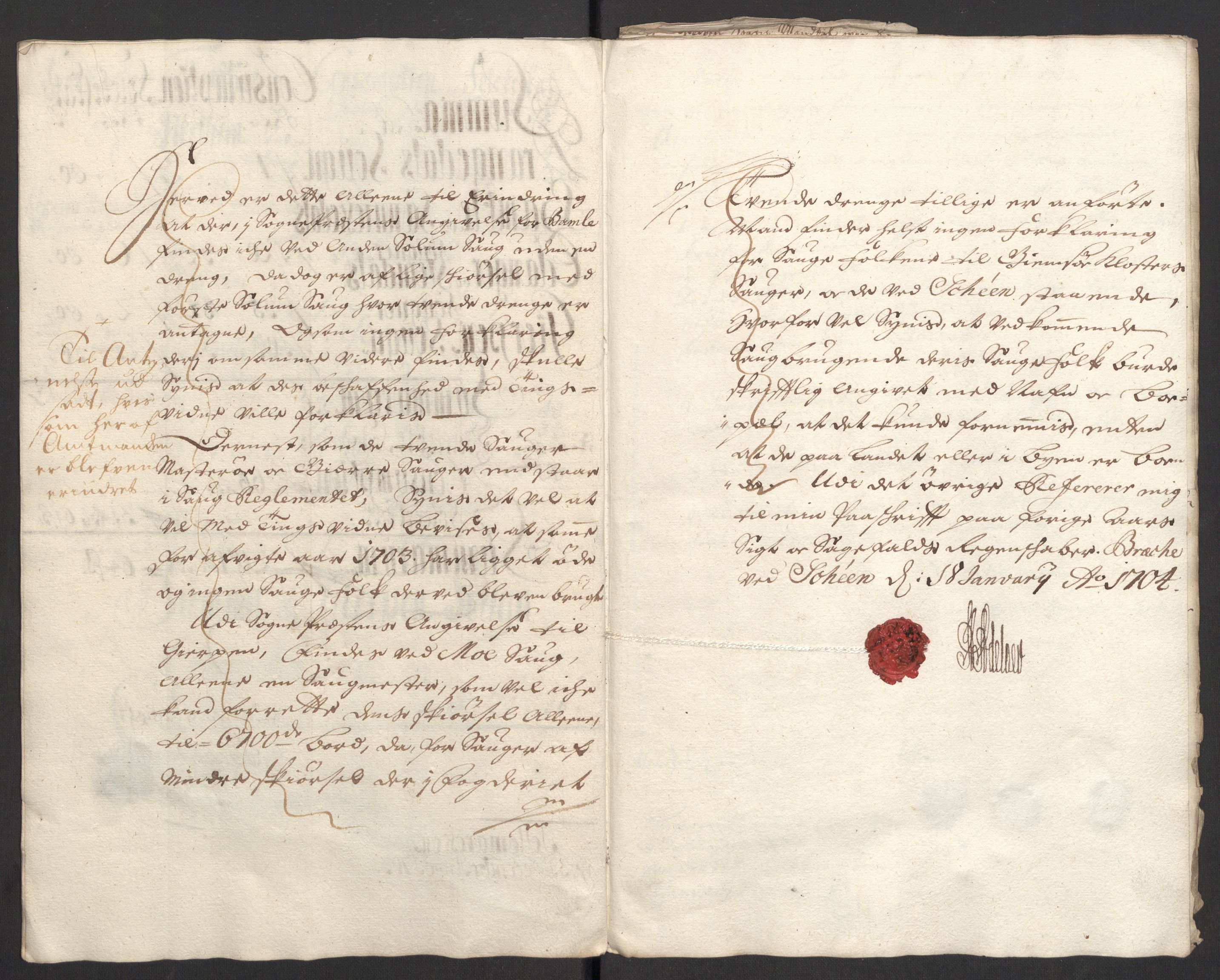 Rentekammeret inntil 1814, Reviderte regnskaper, Fogderegnskap, RA/EA-4092/R36/L2109: Fogderegnskap Øvre og Nedre Telemark og Bamble, 1703, s. 252