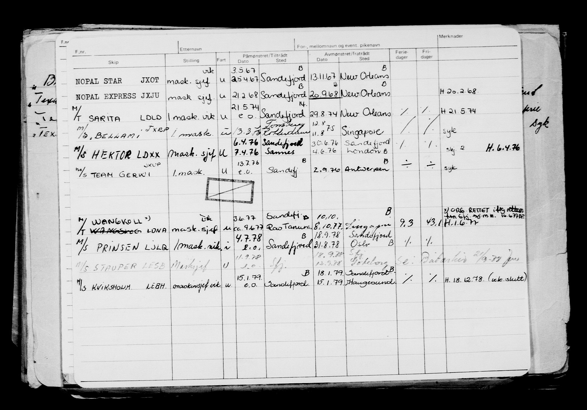 Direktoratet for sjømenn, AV/RA-S-3545/G/Gb/L0169: Hovedkort, 1919, s. 279