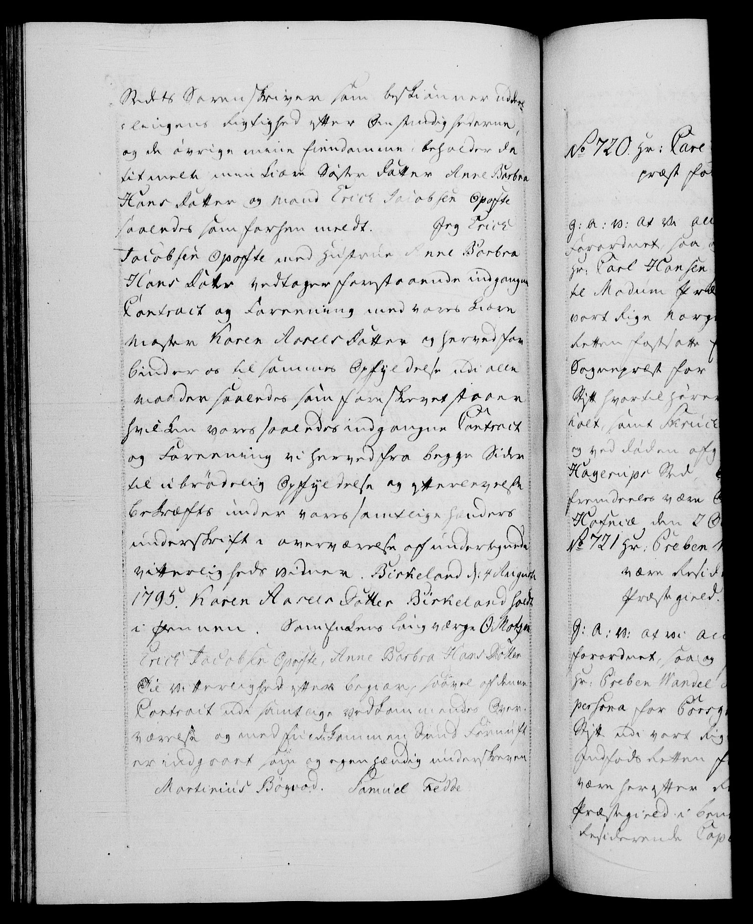 Danske Kanselli 1572-1799, RA/EA-3023/F/Fc/Fca/Fcaa/L0056: Norske registre, 1795-1796, s. 390b