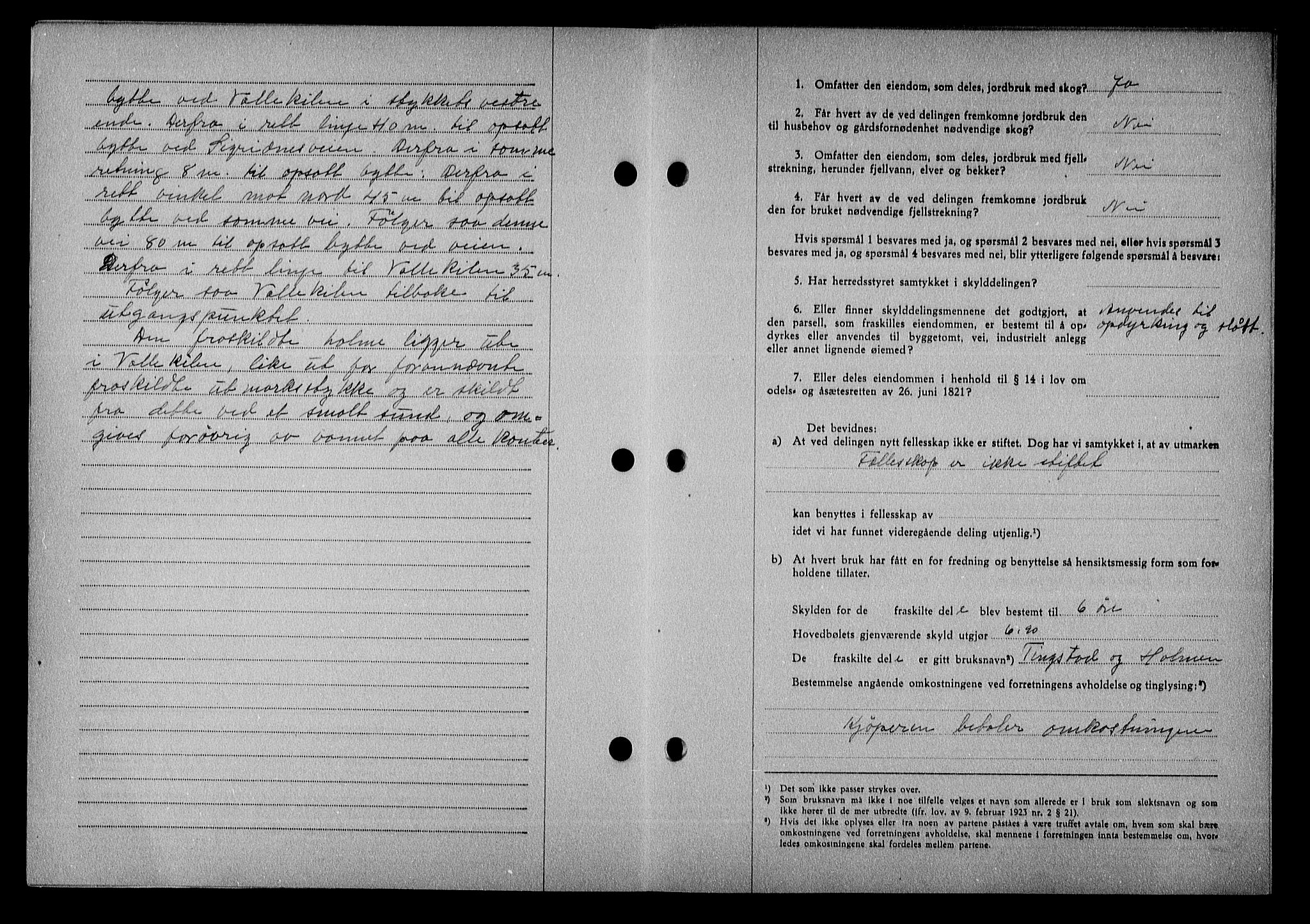 Nedenes sorenskriveri, SAK/1221-0006/G/Gb/Gba/L0051: Pantebok nr. A-V, 1943-1944, Dagboknr: 533/1944