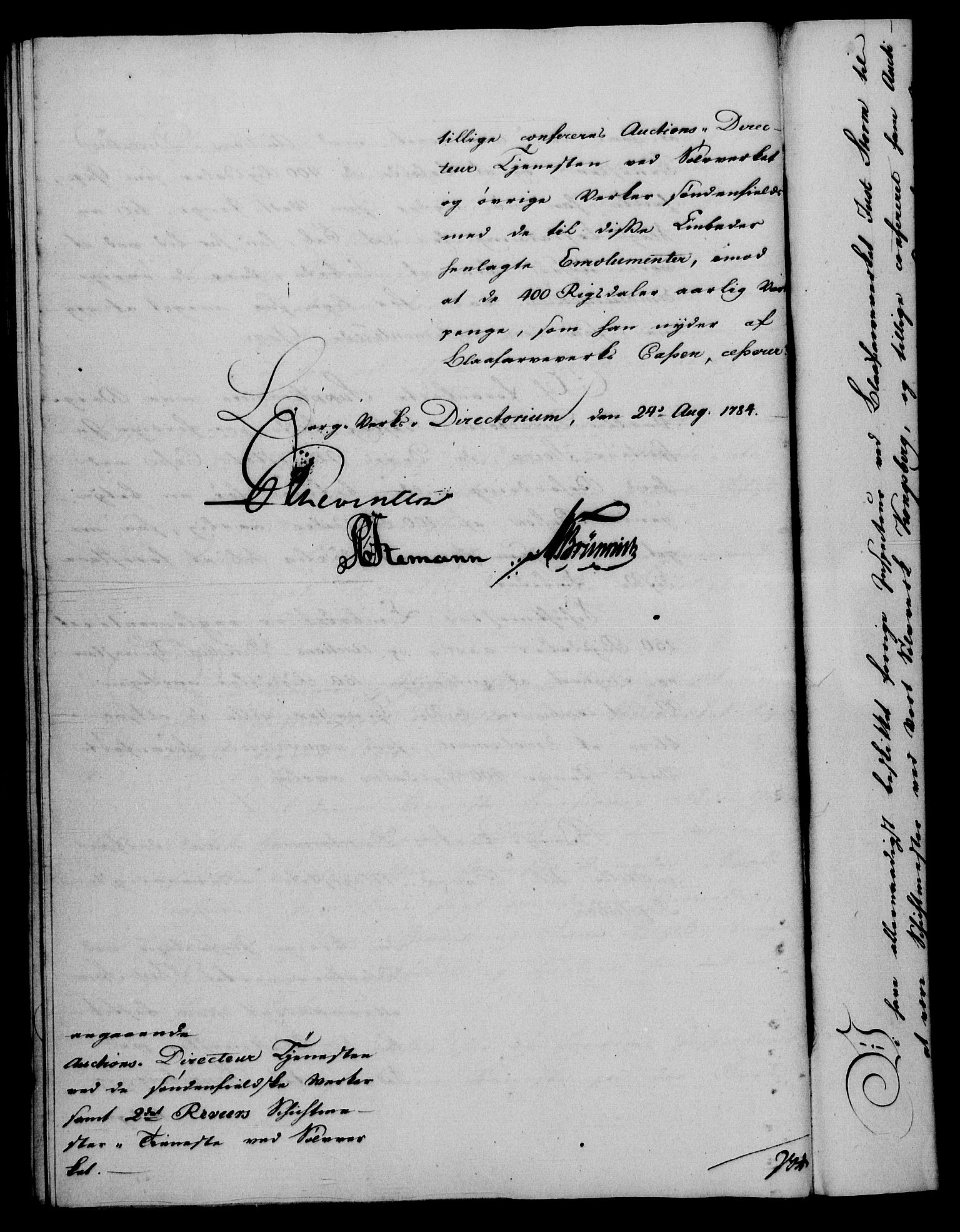 Rentekammeret, Renteskriverkontorene, AV/RA-EA-3115/M/Mf/Mfa/L0006: Resolusjonsprotokoll med register (merket RK 54.6), 1784