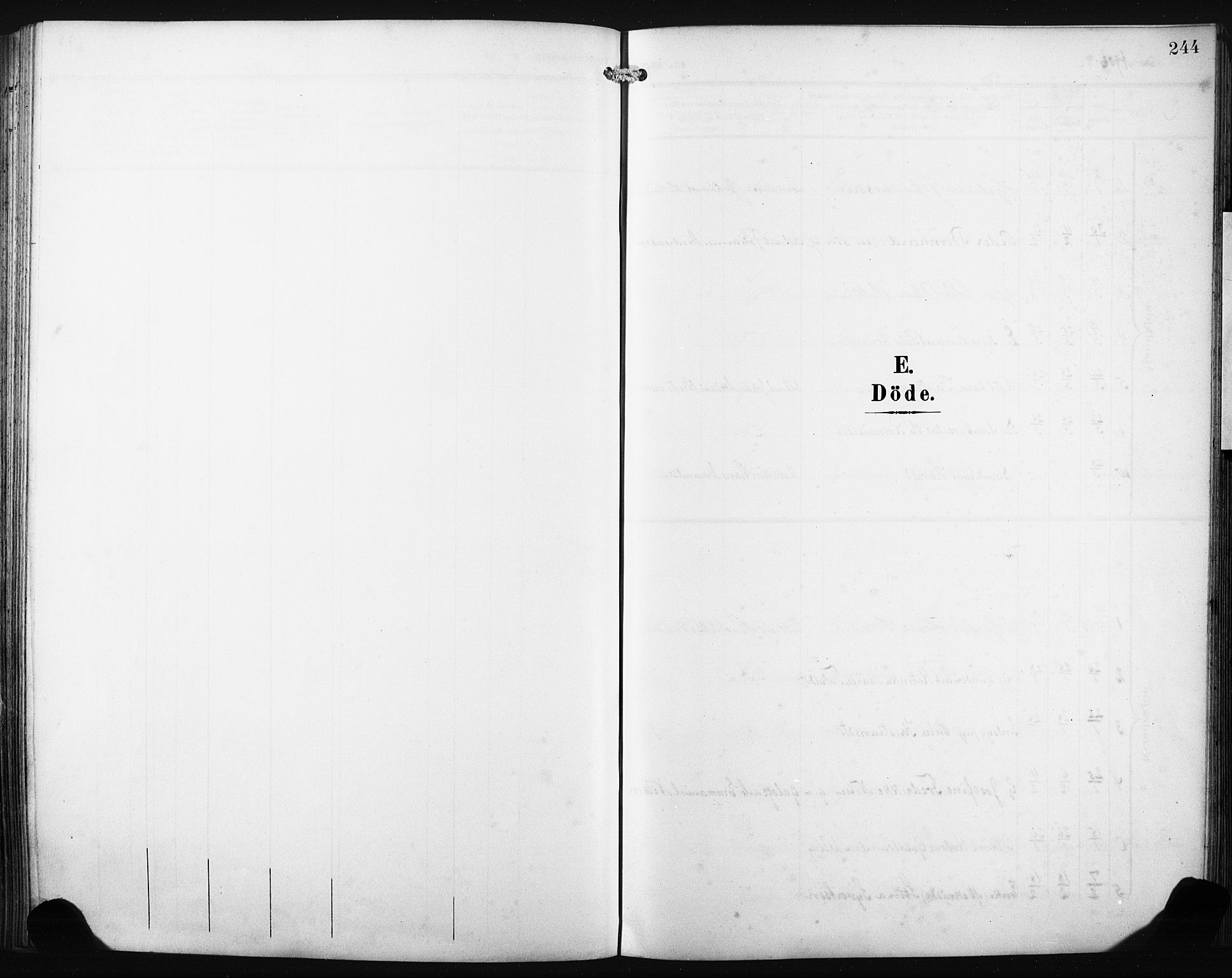 Nedre Eiker kirkebøker, AV/SAKO-A-612/F/Fa/L0006: Ministerialbok nr. 6, 1906-1912, s. 244