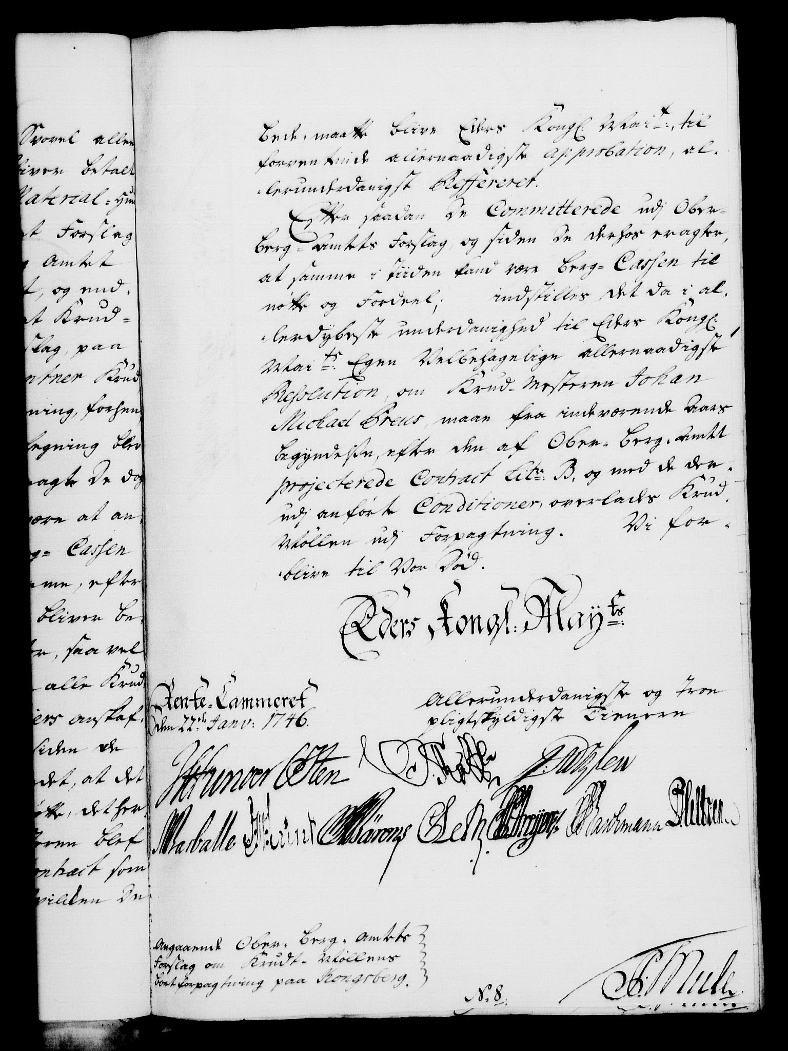 Rentekammeret, Kammerkanselliet, RA/EA-3111/G/Gf/Gfa/L0028: Norsk relasjons- og resolusjonsprotokoll (merket RK 52.28), 1745-1746, s. 639