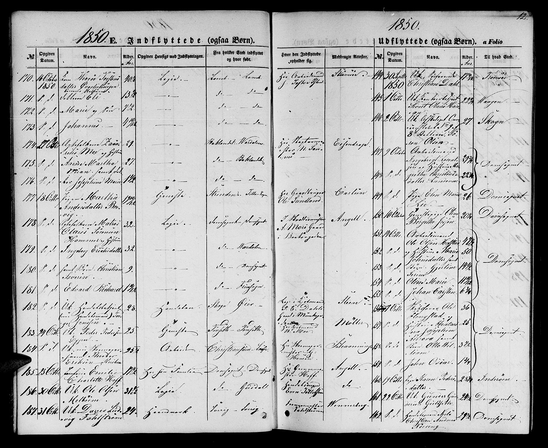 Ministerialprotokoller, klokkerbøker og fødselsregistre - Sør-Trøndelag, SAT/A-1456/602/L0113: Ministerialbok nr. 602A11, 1849-1861, s. 12