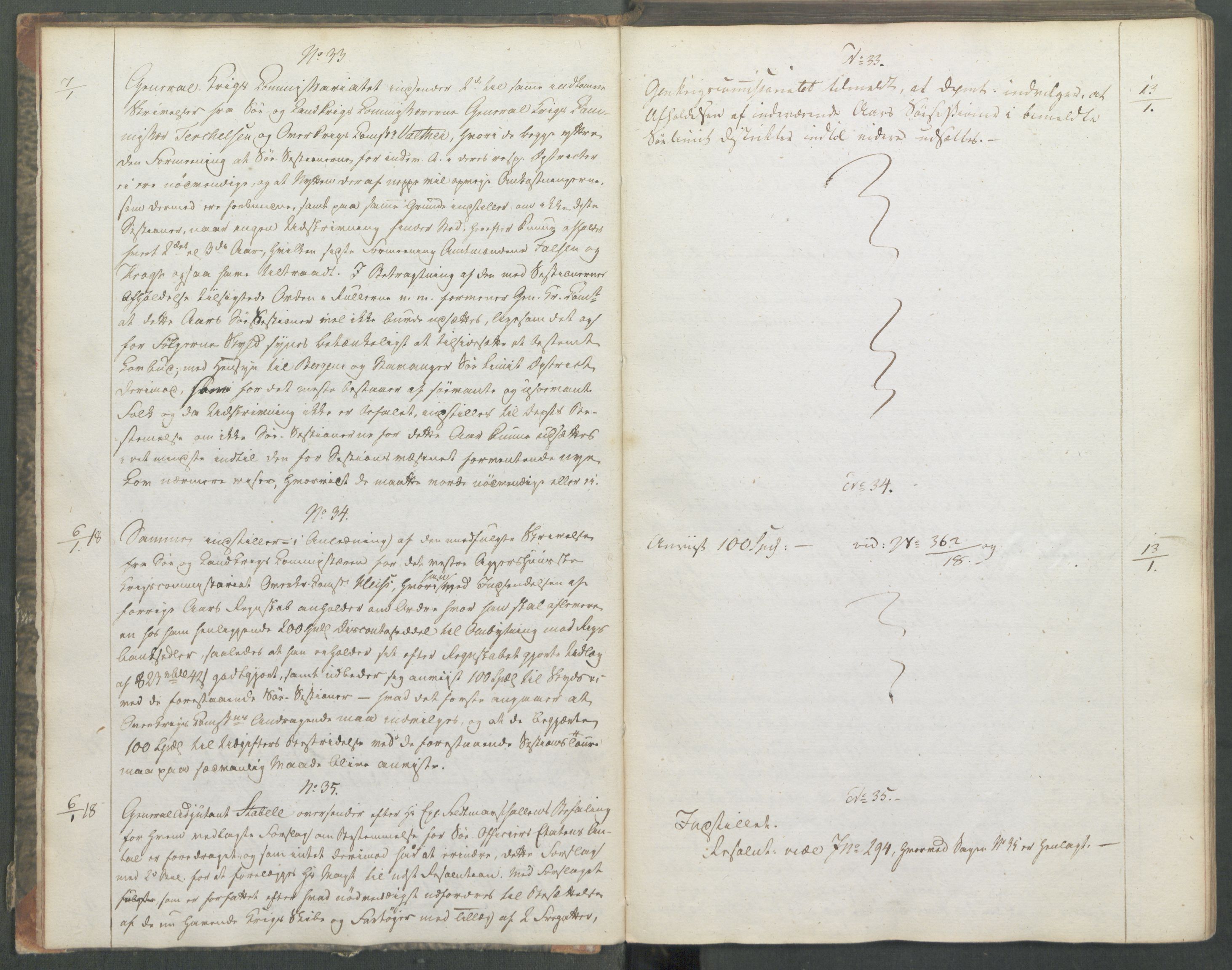 Marinedepartementet/ Marine- og postdepartementet, AV/RA-RAFA-3792/C/L0006: 7de Departements Journal, 1818